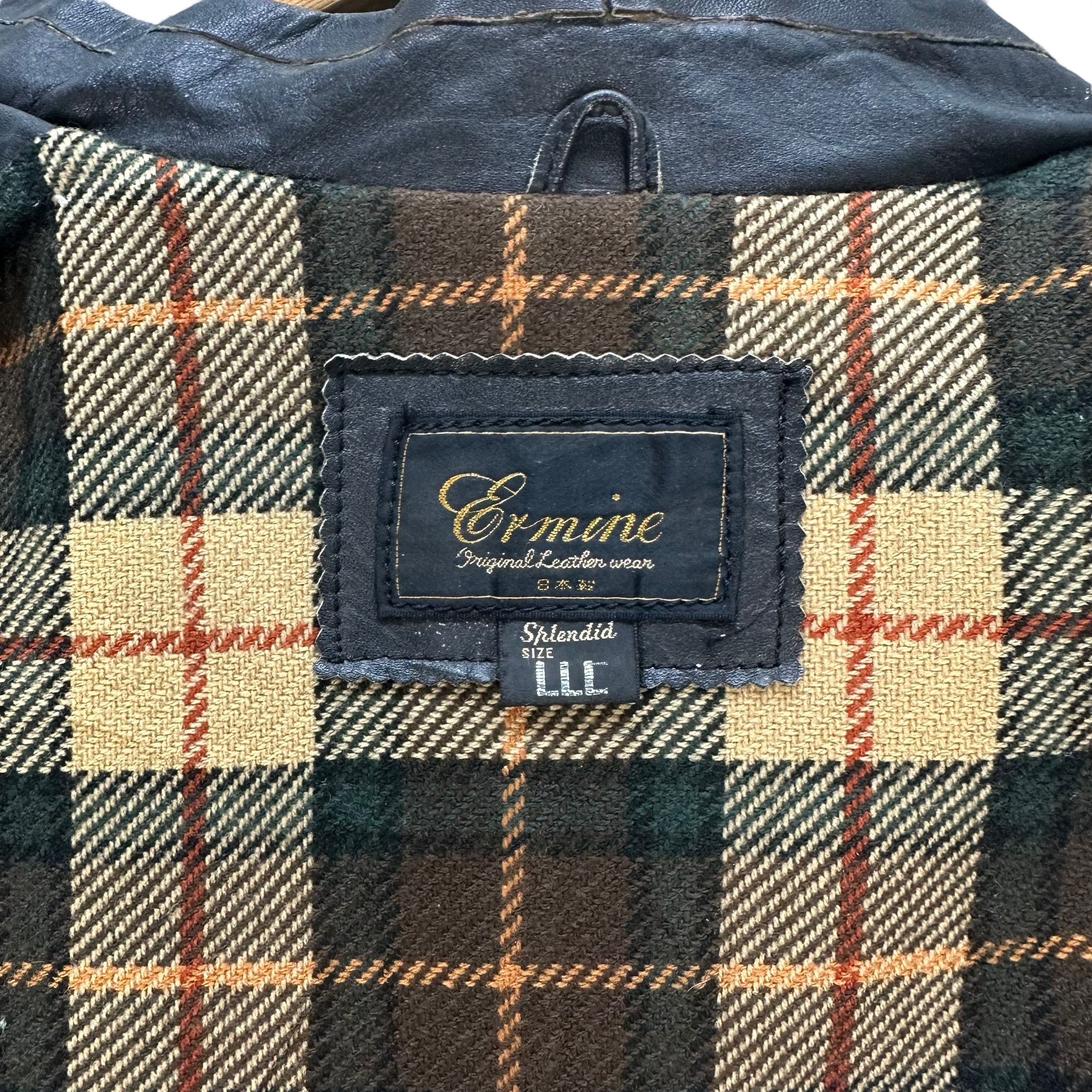 Japanese Brand ERMINE LEATHER JACKET #7991-195 Size US L / EU 52-54 / 3 - 8 Thumbnail