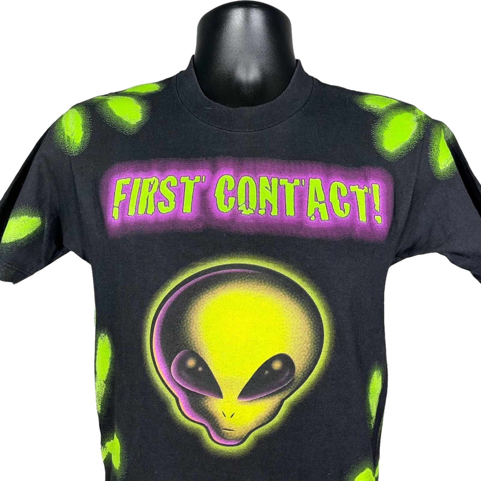 Alien Workshop Vintage Aliens "First Contact!" Youth Tee 1997 Size US S / EU 44-46 / 1 - 2 Thumbnail