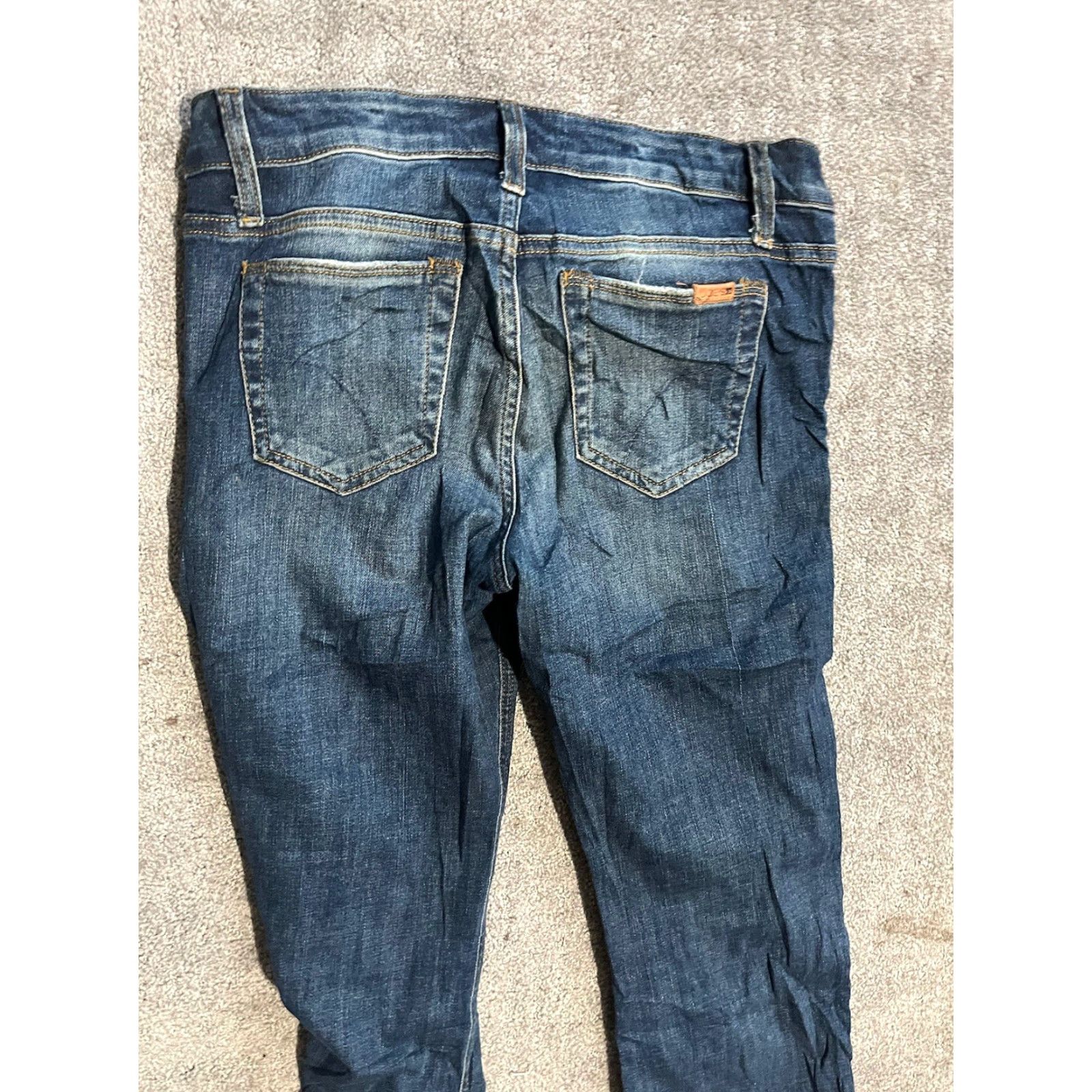 Vintage VINTAGE Joe's Jeans Jeans Flared Low Rise 28 Women's Blue Cotton Denim 5-Pocket Design Inseam 31 Bohemian Festival Hippe Music Womens Size 28" / US 6 / IT 42 - 4 Thumbnail