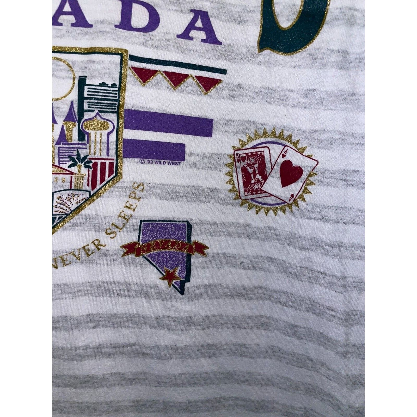 Vintage Vintage Las Vegas Shirt NV Nevada LV City Tee VTG Stain Size US M / EU 48-50 / 2 - 6 Thumbnail