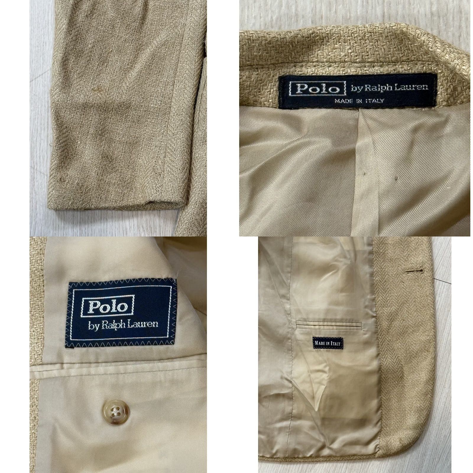 Ralph Lauren VINTAGE Ralph Lauren Tweed Blazer Men 38R Silk Lining 2 Piece Notch Lapel Double-Vented Brown Italy 90s Size US M / EU 48-50 / 2 - 8 Thumbnail