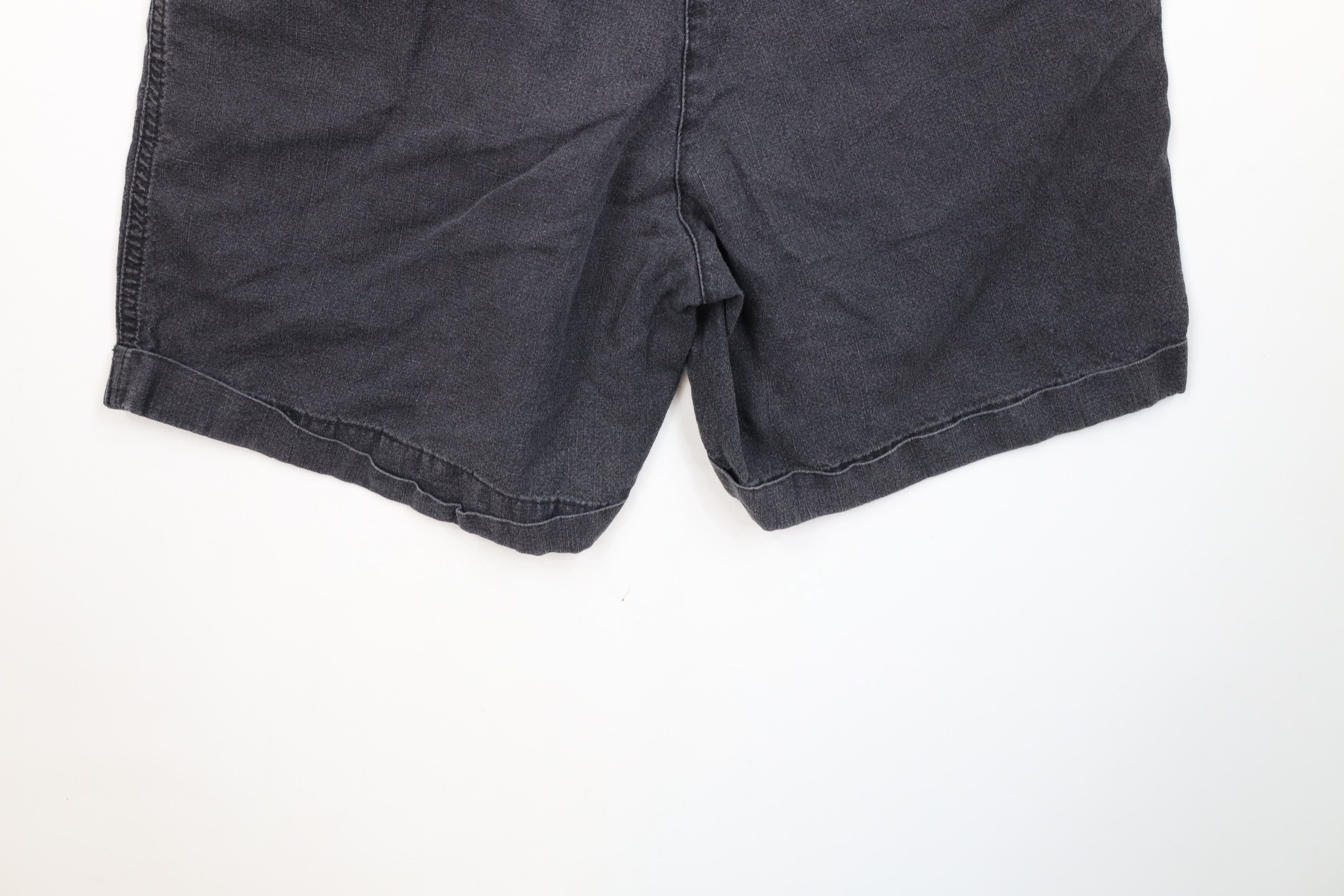 Vintage Vintage 80s 90s Streetwear Cuffed Bermuda Shorts Black Size 30" / US 8 / IT 44 - 13 Thumbnail