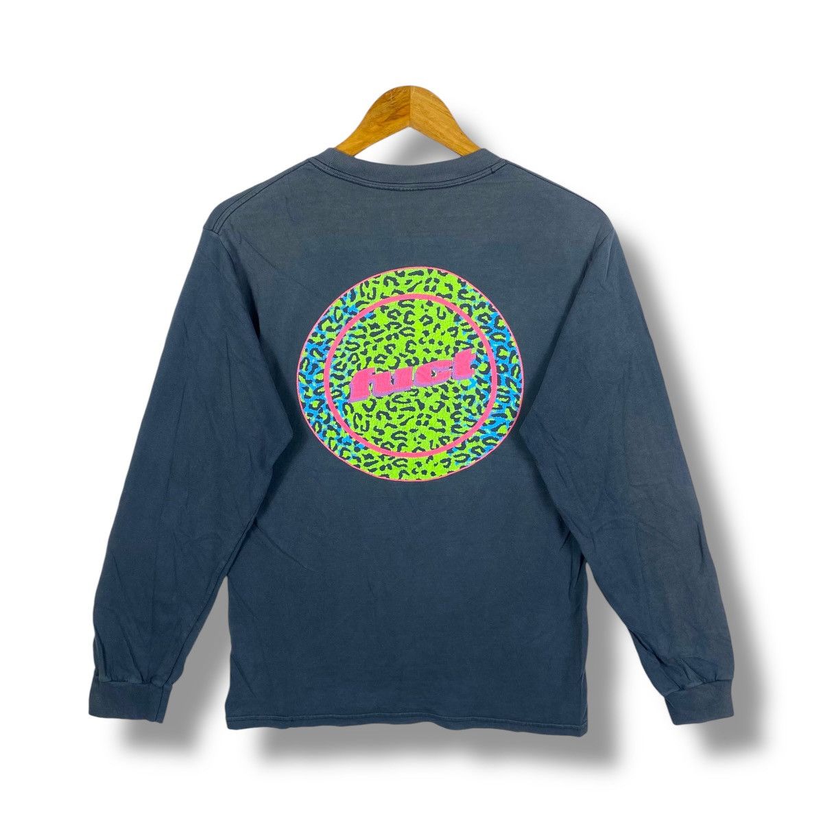 FUCT Vintage 00's FUCT Big Logo Graphic Faded Longsleeve Tee Size US S / EU 44-46 / 1 - 1 Thumbnail
