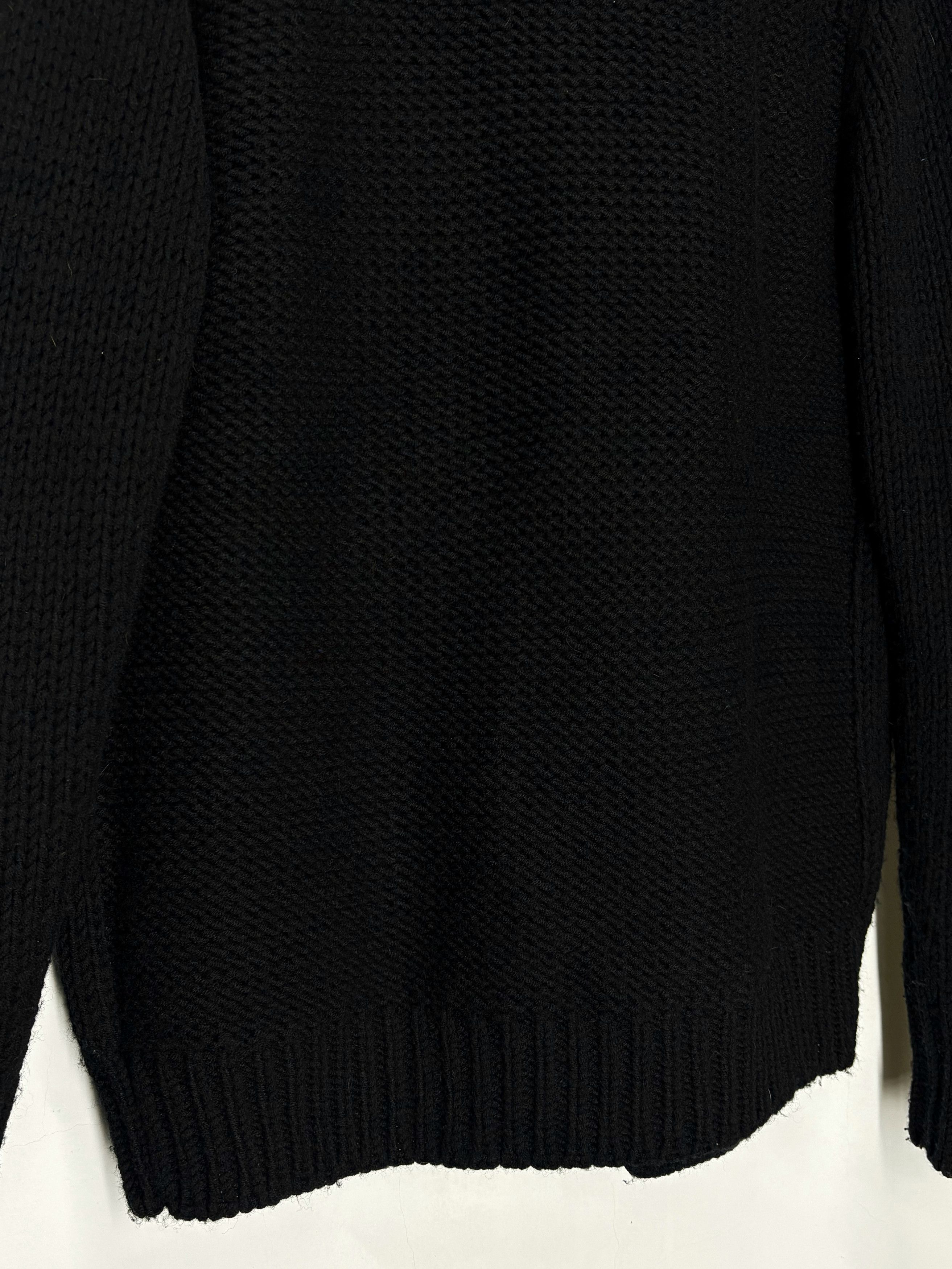 Diesel Vintage Diesel Avant Garde Heavy Knit Black Sweater Size US XL / EU 56 / 4 - 15 Thumbnail