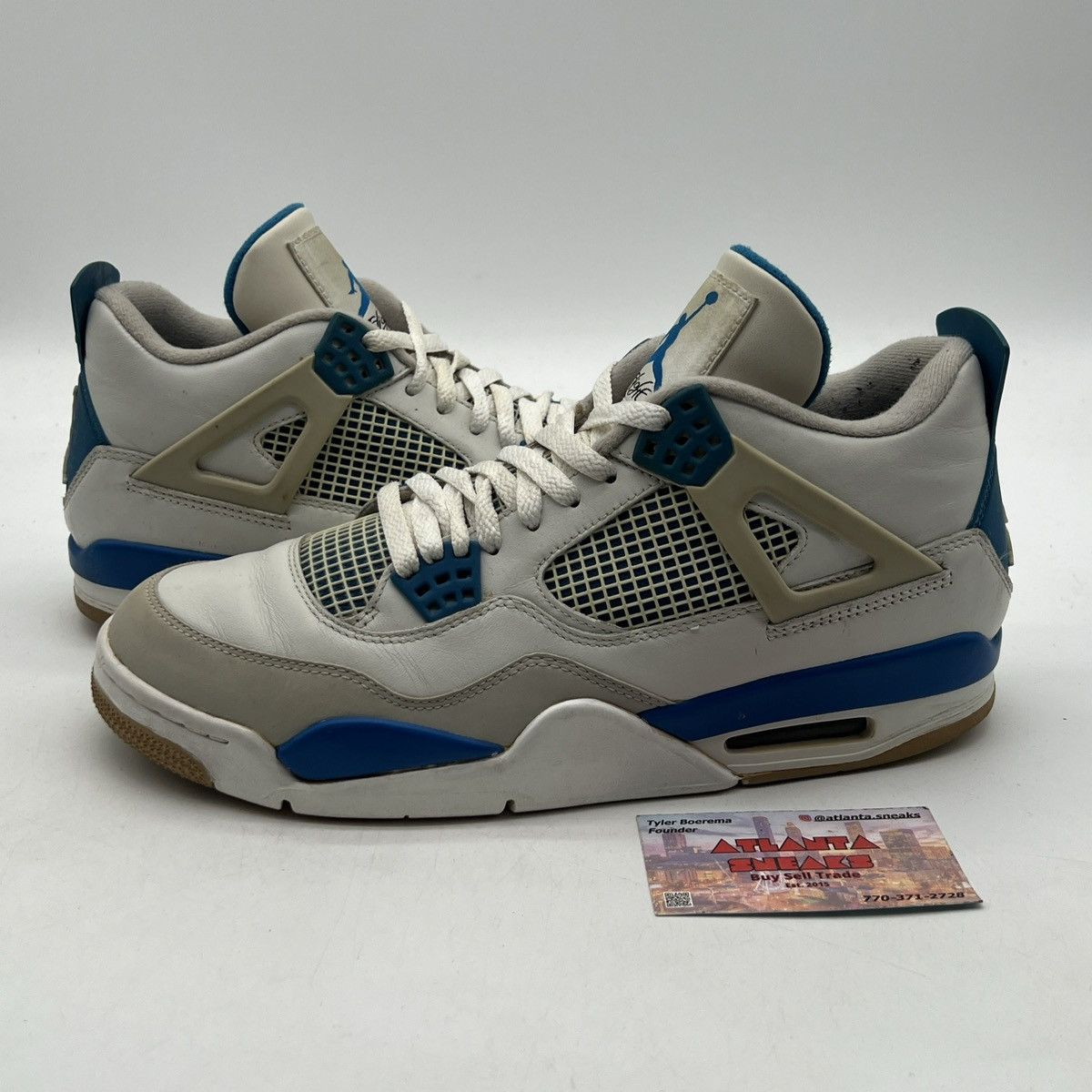 Jordan Brand Air Jordan 4 Military blue Size US 10.5 / EU 43-44 - 1 Thumbnail