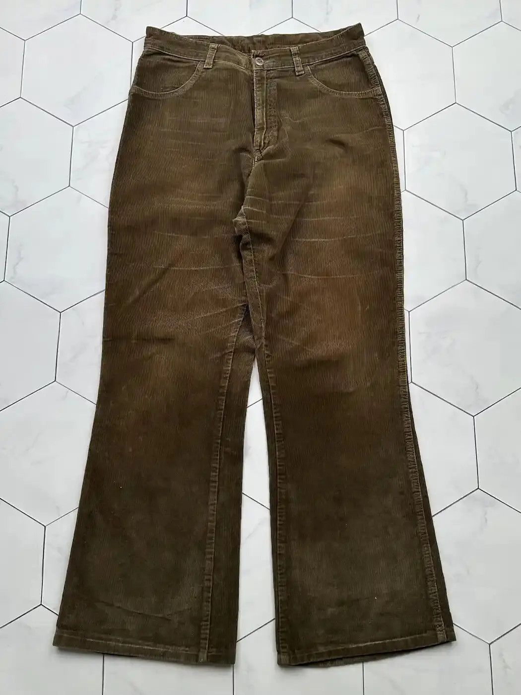 image of Avant Garde x Vintage Sun Faded Corduroy Pants in Brown, Men's (Size 30)