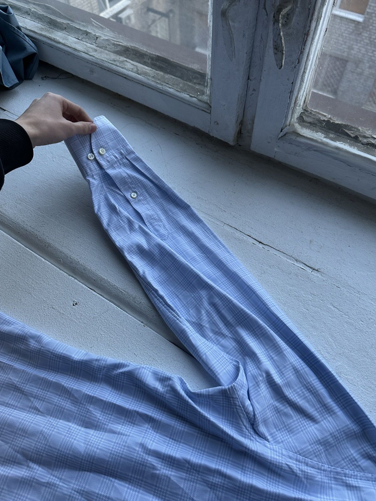 Strenstroms 🚨Stenstroms Men 17/43 Casual Shirt blue white luxury striped Size US M / EU 48-50 / 2 - 14 Thumbnail