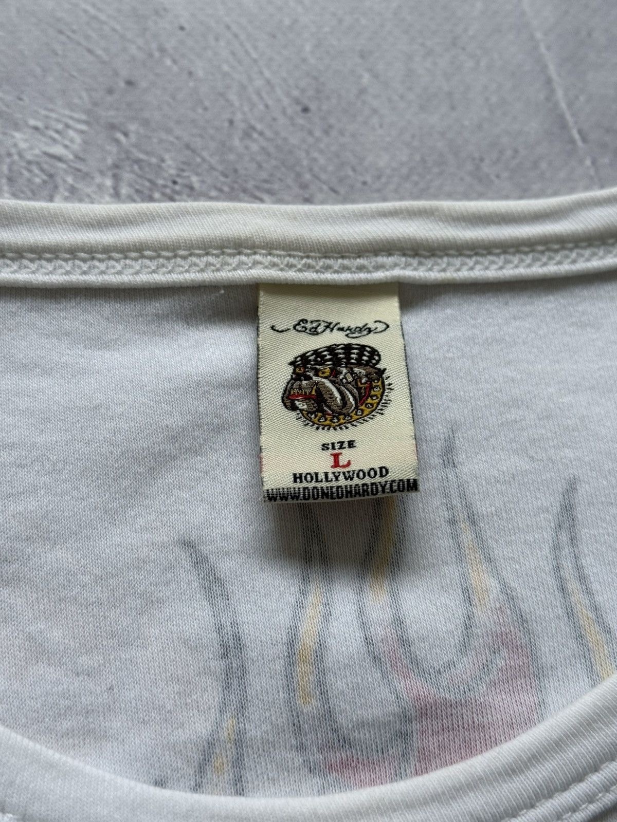 Ed Hardy Vintage Y2K Ed Hardy Christian Audigier T-Shirt Size US L / EU 52-54 / 3 - 4 Thumbnail