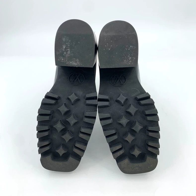 Louis Vuitton Louis Vuitton Black logo presbyopic patchwork leather chun Size US 5.5 / IT 35.5 - 5 Thumbnail