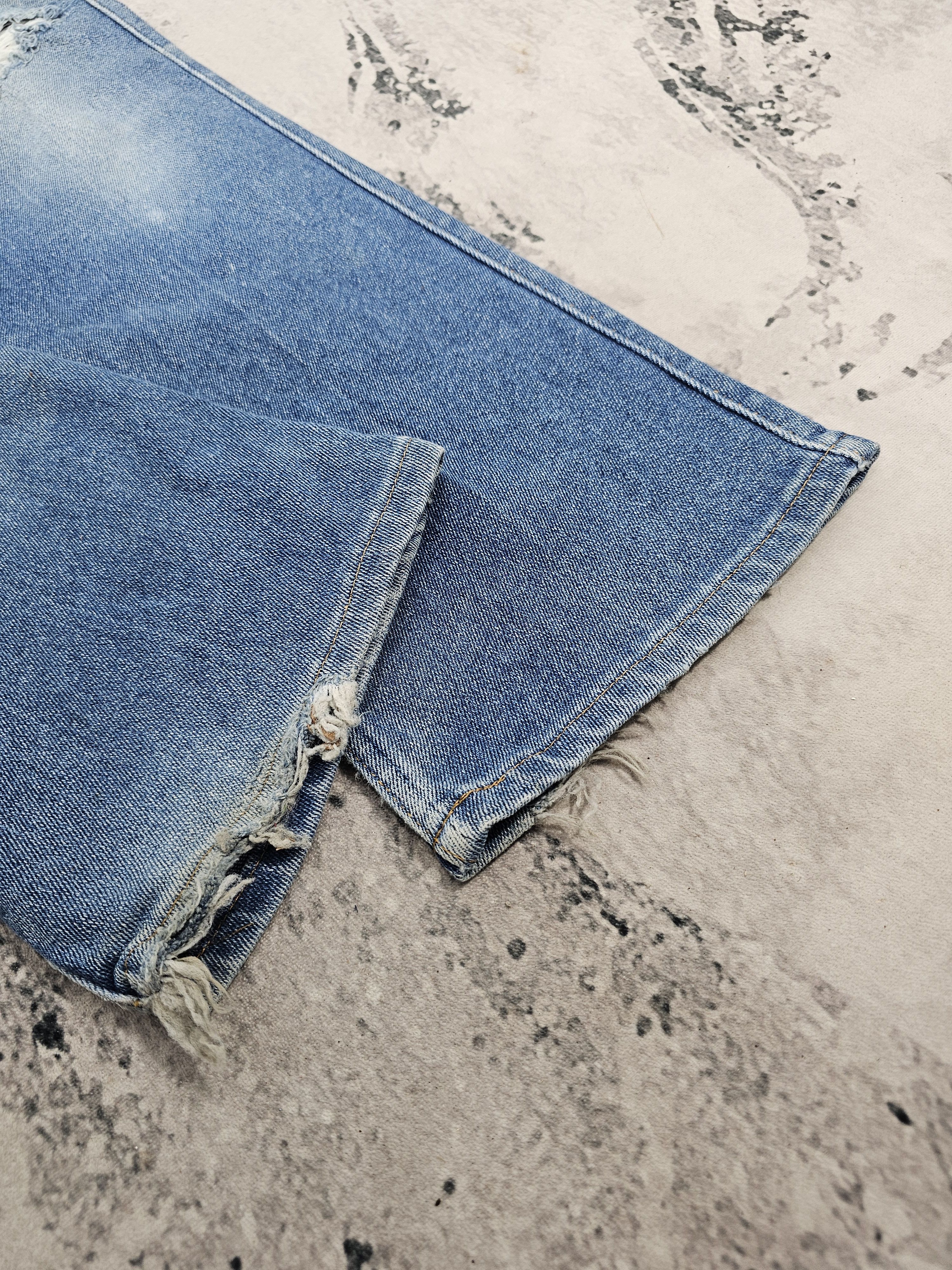 Levi's Vintage LEVIS 517 Ripped Bootcut Flare Strech Jeans L0447 Size US 34 / EU 50 - 8 Thumbnail