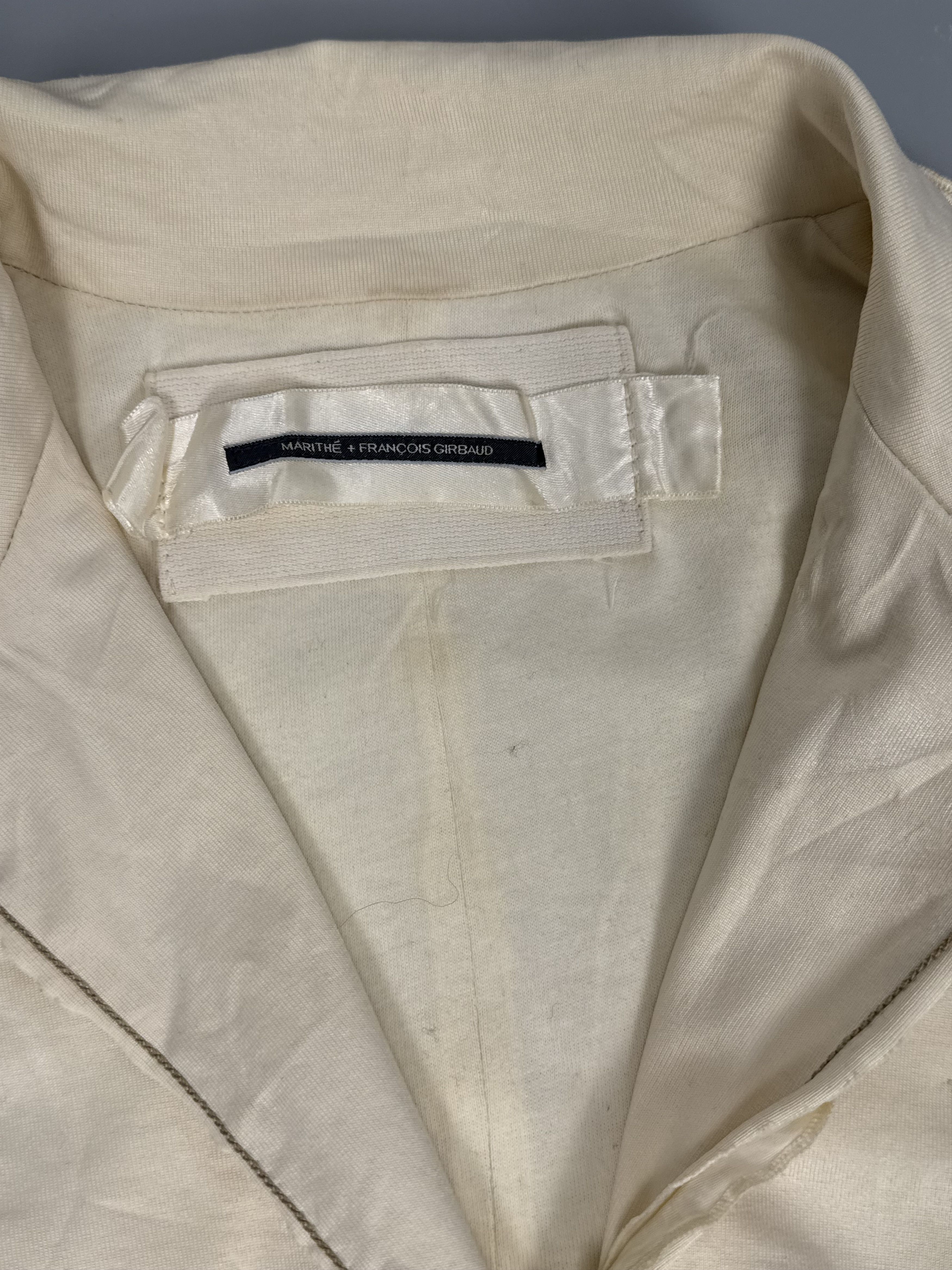 Marithe + Francois Girbaud Vintage MFG cream blazer jacket Size M / US 6-8 / IT 42-44 - 5 Thumbnail