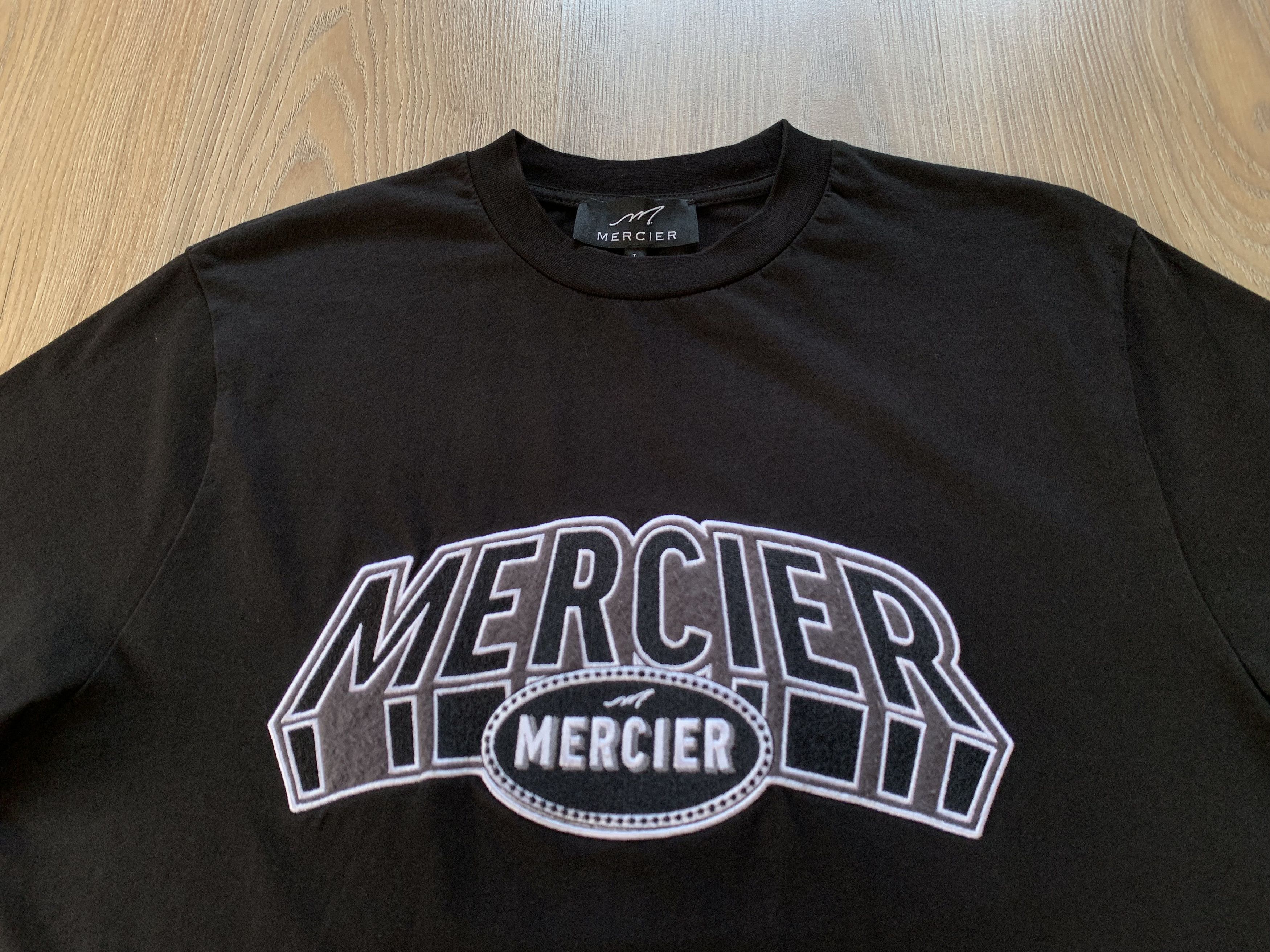 Baume & Mercier Mercier Mens Cotton Black Embroidered Big Logo T Shirt Size US L / EU 52-54 / 3 - 5 Thumbnail