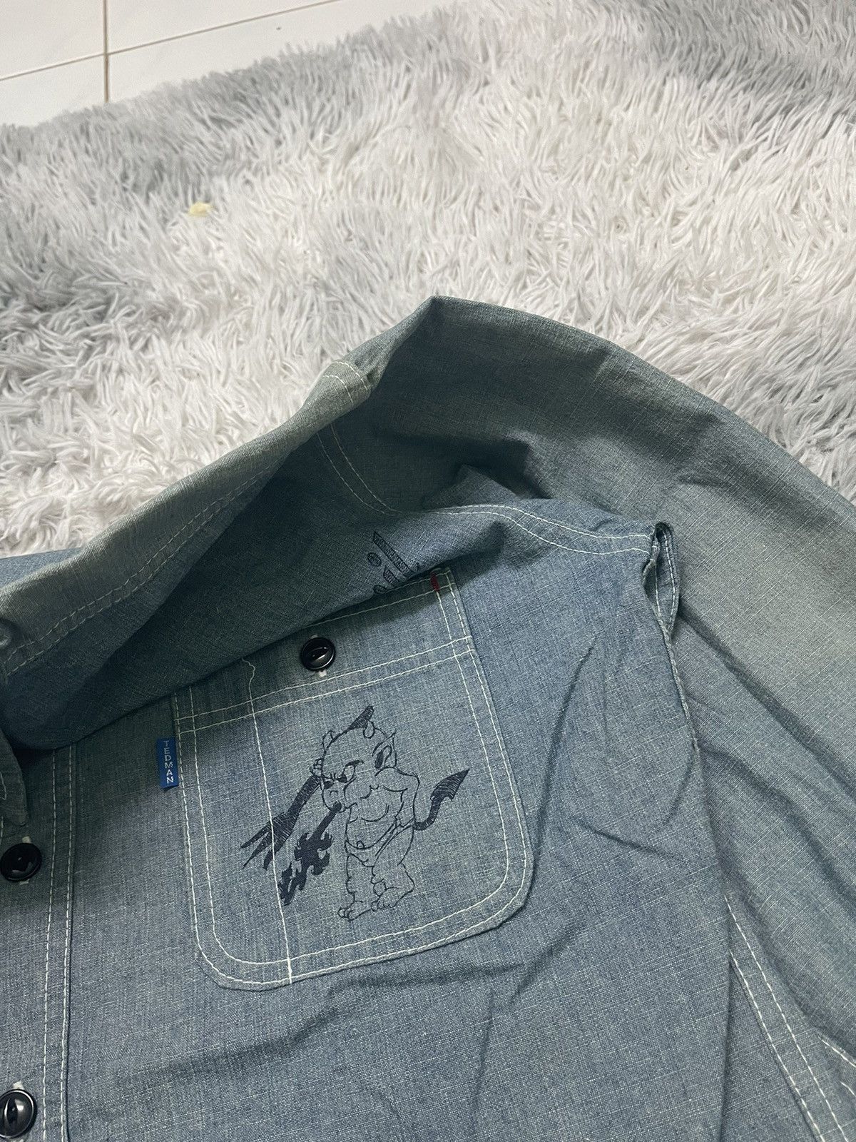 Tedman 90s TED COMPANY DENIM WORKWEAR SHIRT Size US L / EU 52-54 / 3 - 12 Thumbnail
