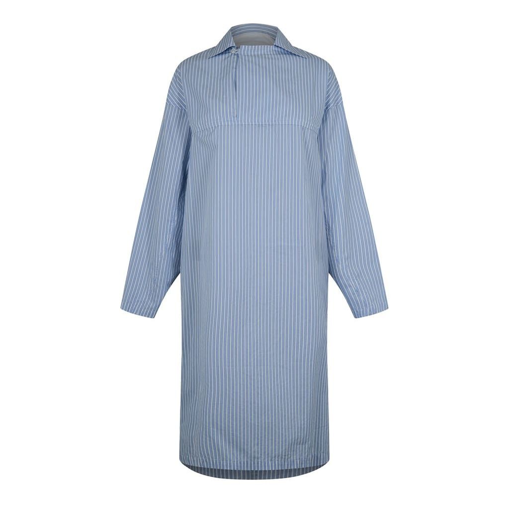 Bottega Veneta Bottega Veneta Collared Neck Midi Shirtdress in White Size XS / US 0-2 / IT 36-38 - 2 Thumbnail