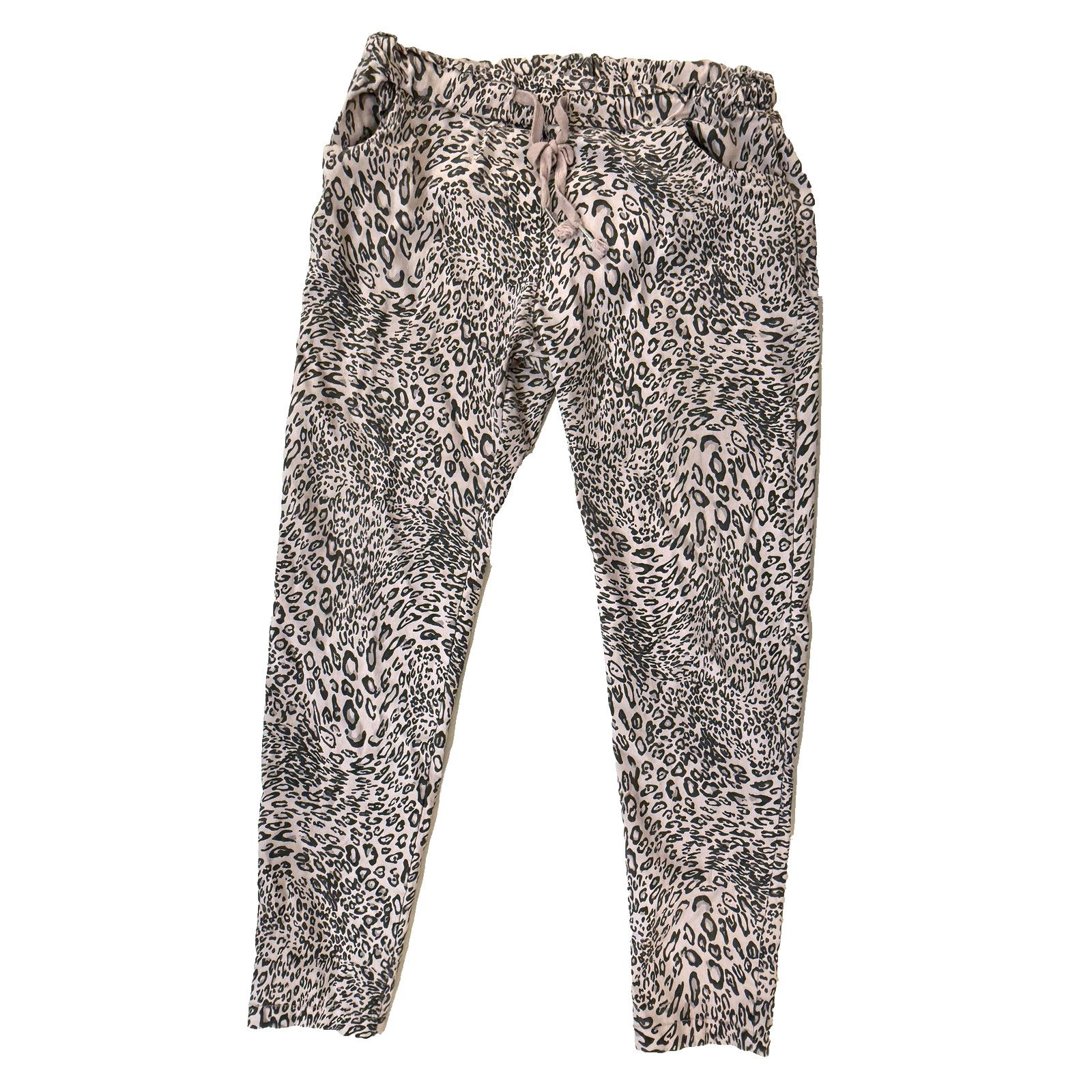 & Other Stories Levanté Leopard Print Jogger Pants Womens Med Boho AOP Italy Size 28" / US 6 / IT 42 - 1 Thumbnail