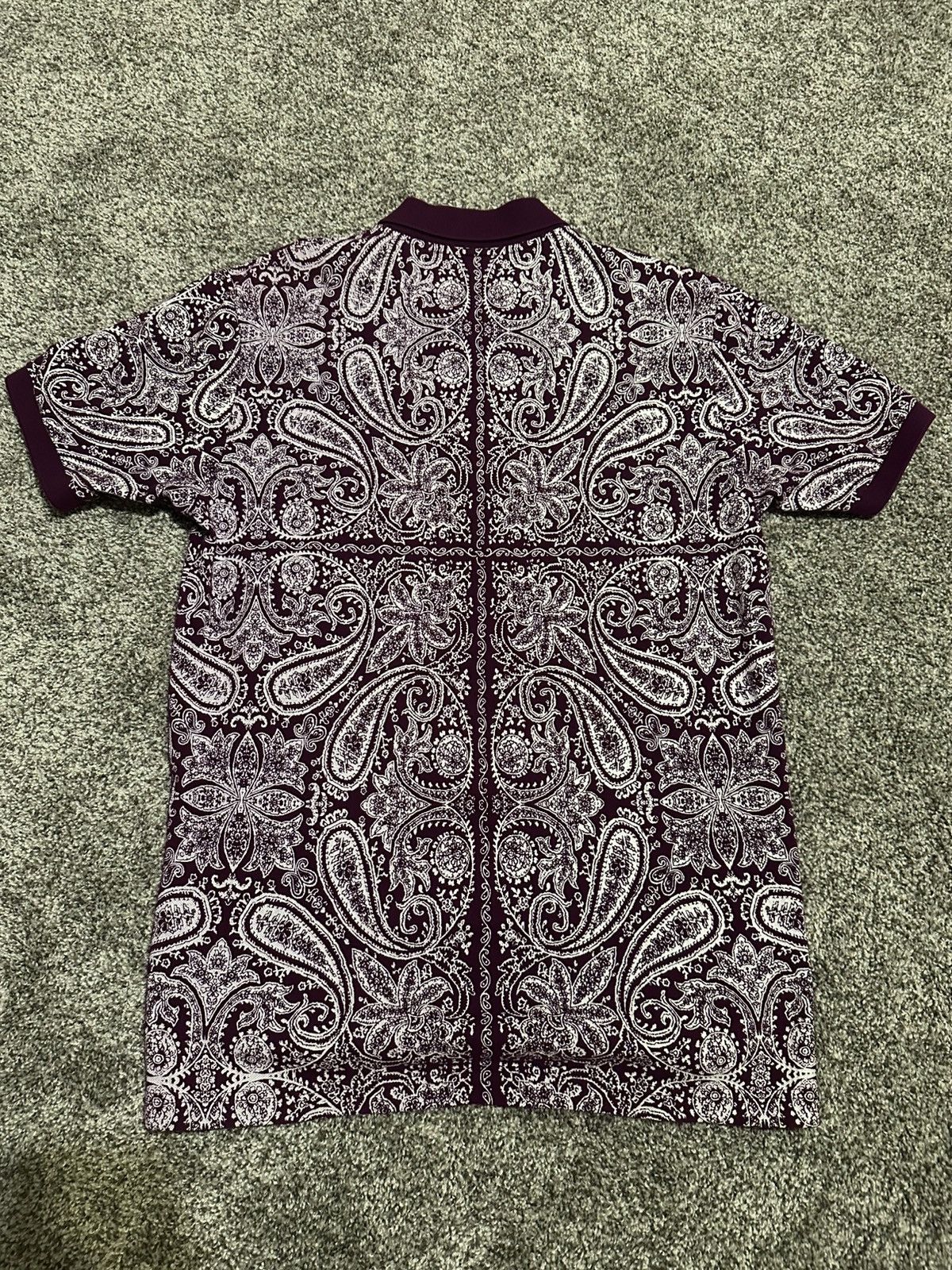 Supreme Supreme SS14 Paisley Polo - Purple Size US M / EU 48-50 / 2 - 2 Thumbnail