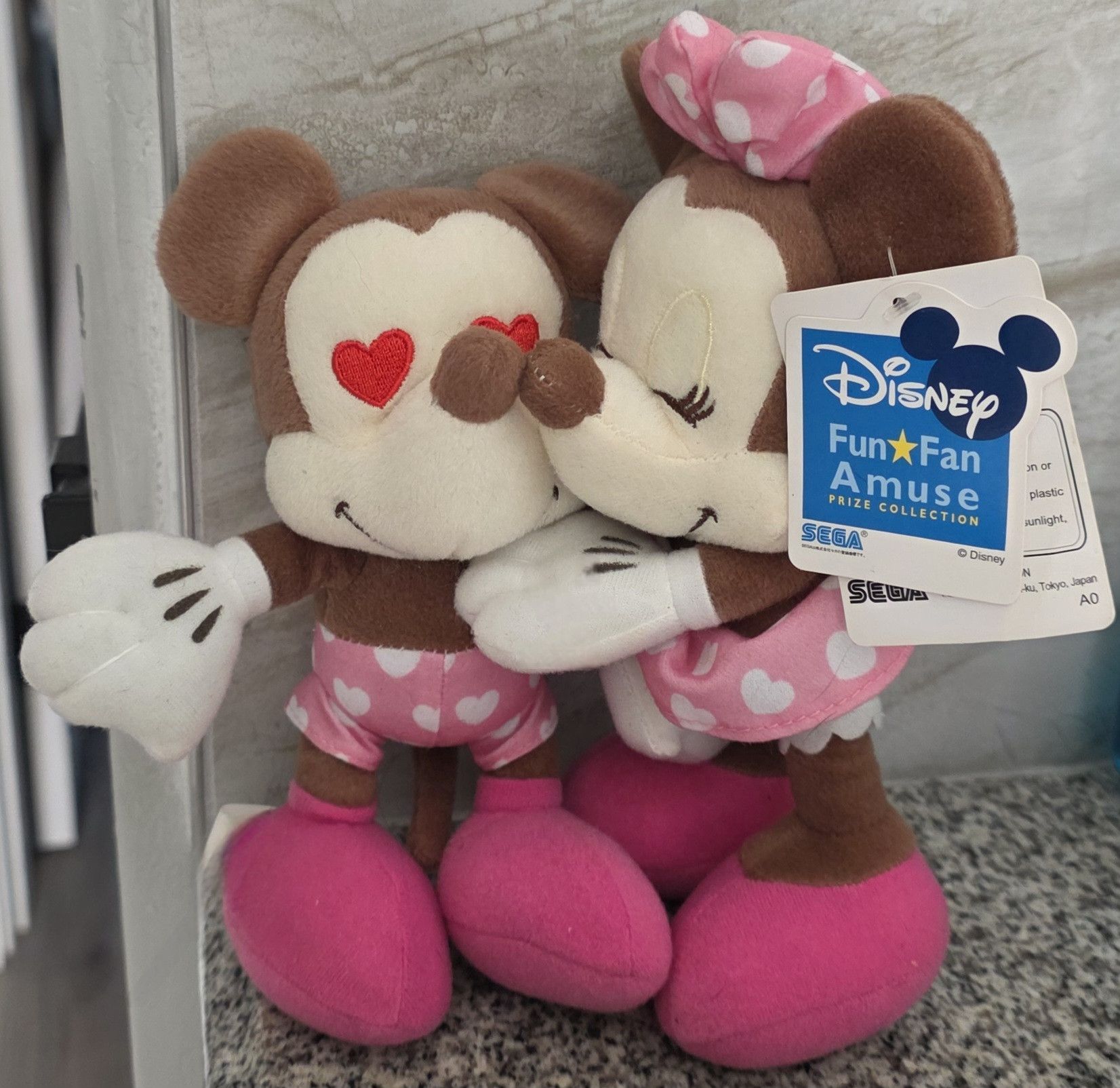 Disney Disney Fun Fan Amuse Sega Mickey Minnie Pink 2009 Plush 8" Size ONE SIZE - 1 Thumbnail
