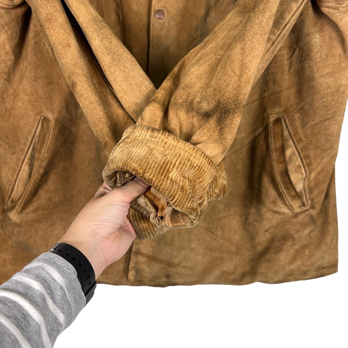 Banana Republic 🔥 VINTAGE BANANA REPUBLIC LEATHER JACKET Size US XL / EU 56 / 4 - 14 Thumbnail