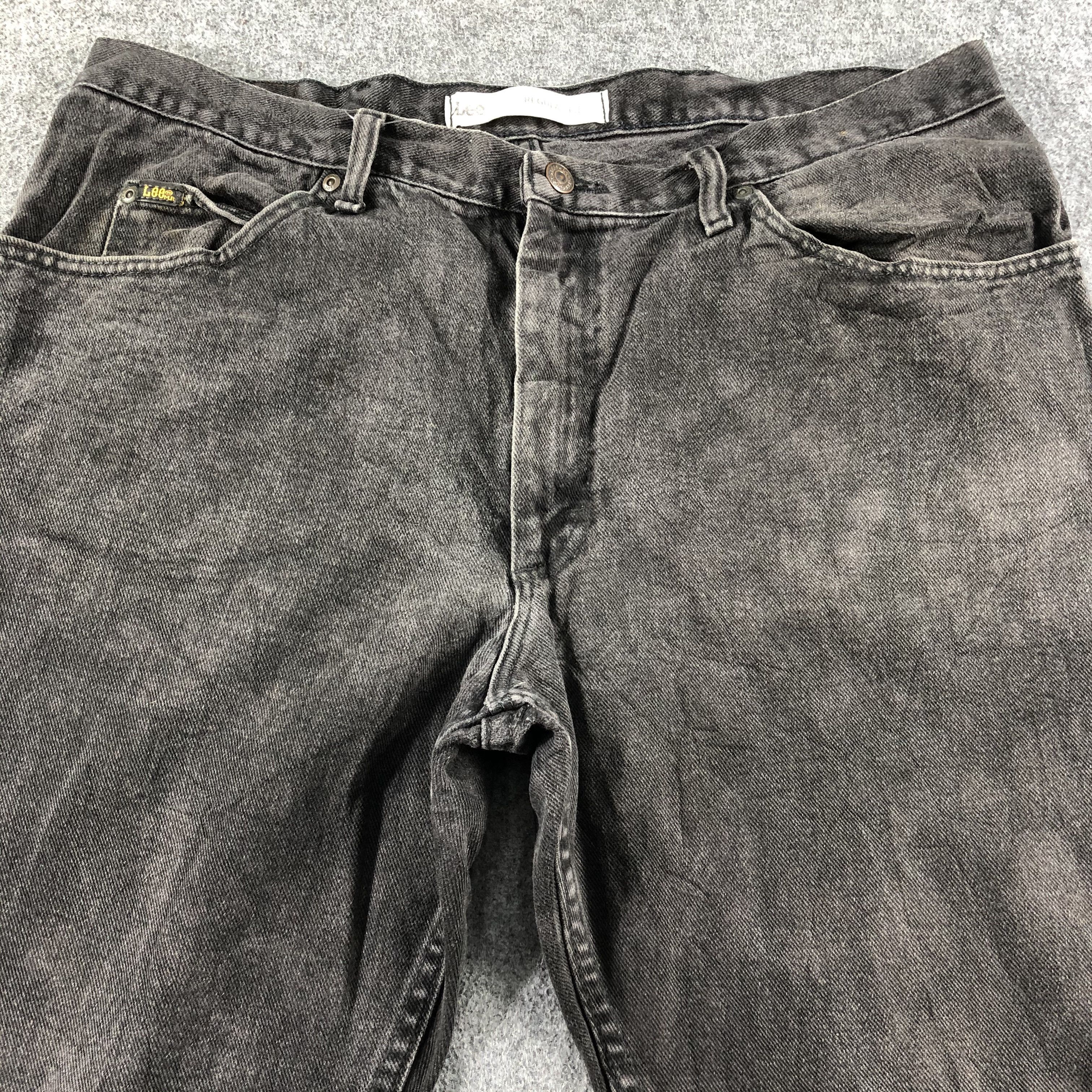 Lee × Vintage Vintage Faded Black Lee Jeans-J2583 Size US 37 - 3 Thumbnail