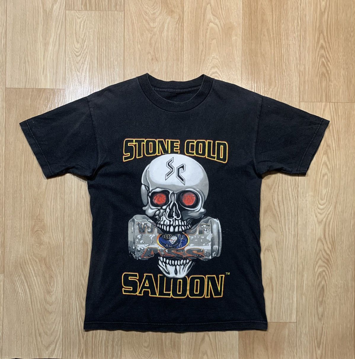Vintage Vintage Stone Cold Saloon Austin Big Logo T-Shirt Size US M / EU 48-50 / 2 - 1 Thumbnail