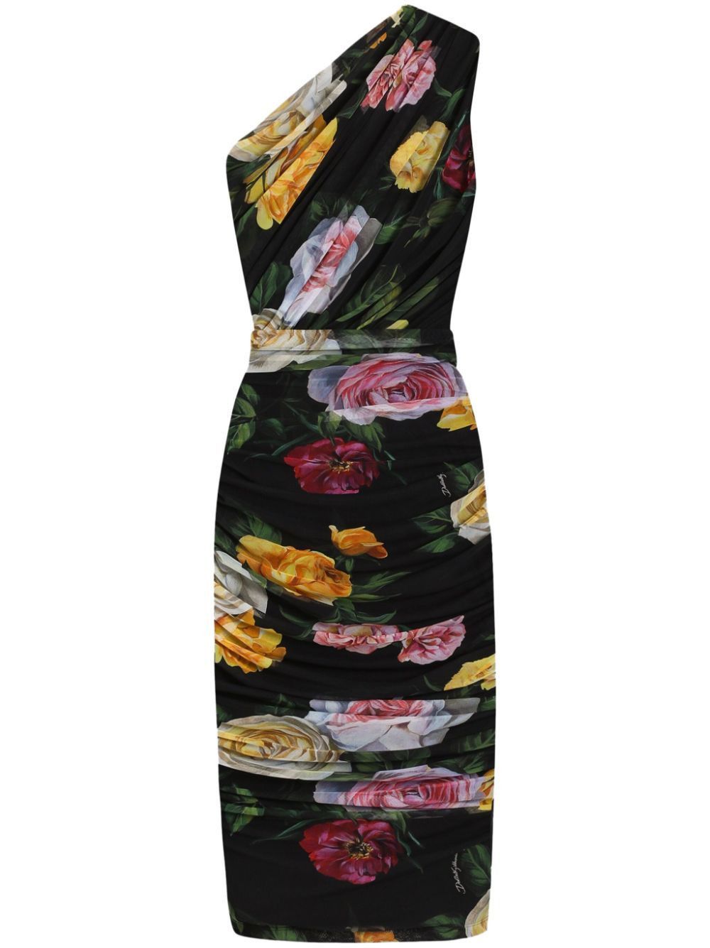 Dolce & Gabbana o1s22i1n0225 Elegant Dress in Multicolor Size M / US 6-8 / IT 42-44 - 1 Thumbnail