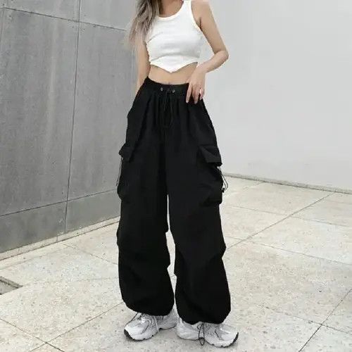 Japanese Brand Women's Pants Casual Joggers Tech Cargo Size 34" / US 12 / IT 48 - 6 Thumbnail