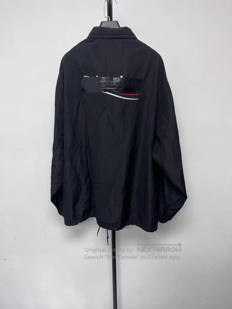 Balenciaga Coke Tape Printed Long Sleeve Detachable Hood J