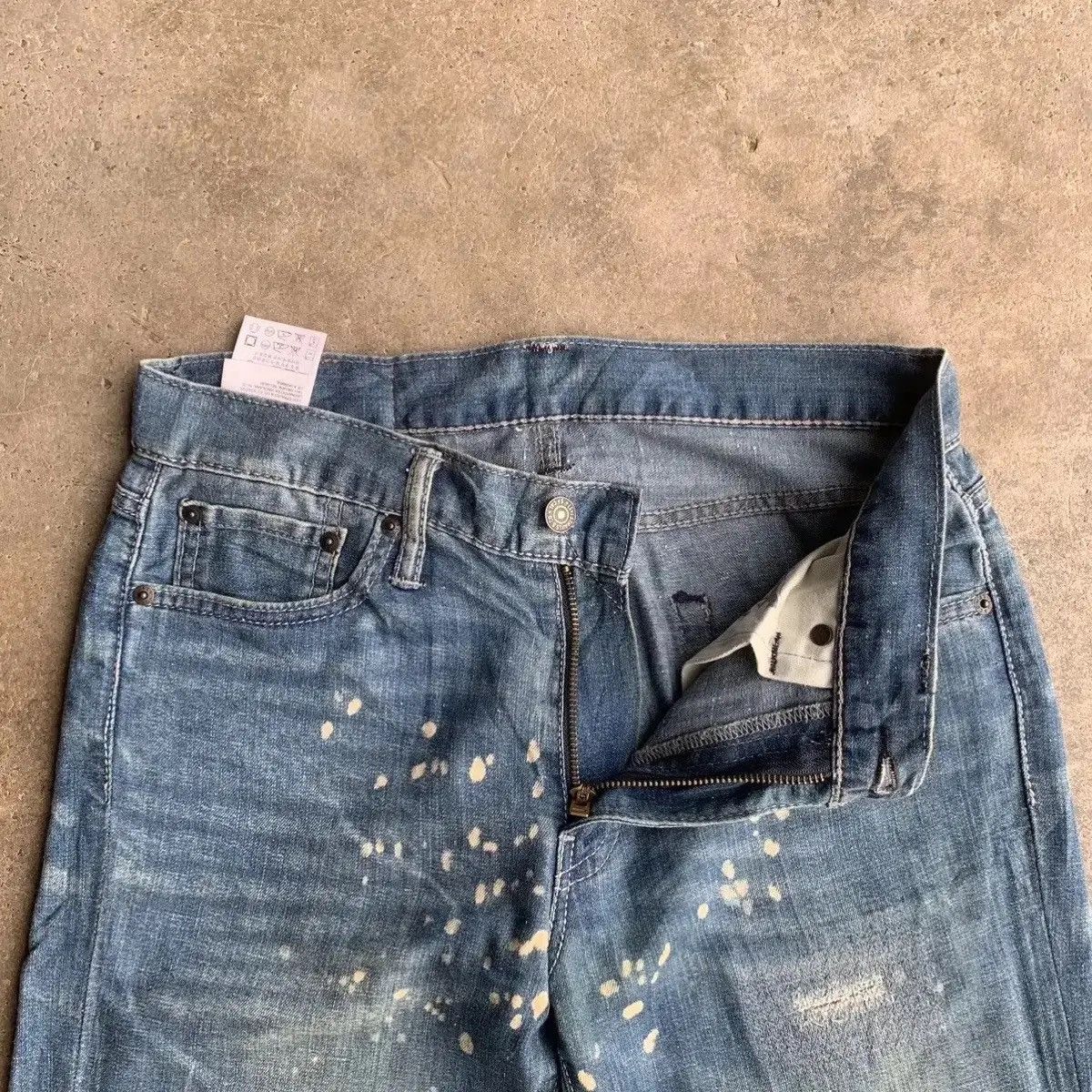 Art Comes First Levis 511 Blue Wash Bleach Jeans Pants Waist 30 Size US 30 / EU 46 - 7 Thumbnail