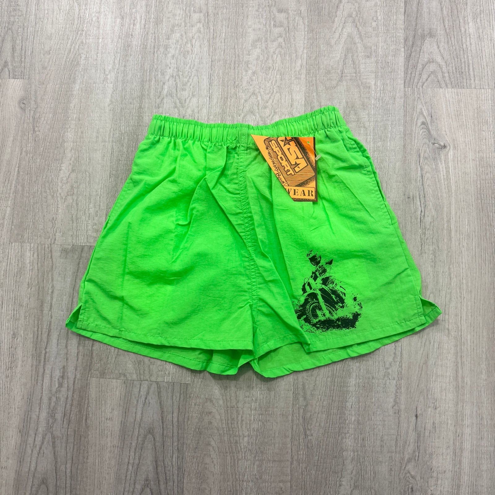 Vintage NEW Vintage USA Sport Surf Shorts Mens Small Green 80s Size US 26 / EU 42 - 1 Thumbnail