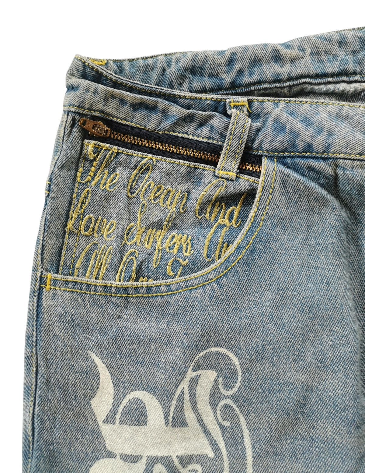 Vintage Body Glove Distressed Bootcut,Flared Jeans