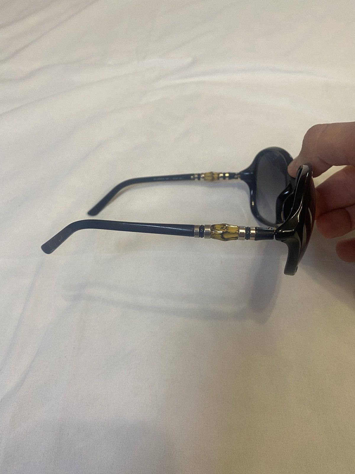 Gucci Gucci GG 3210/K/S Rouund Gradient Sunglasses Bamboo Elements Size ONE SIZE - 5 Thumbnail