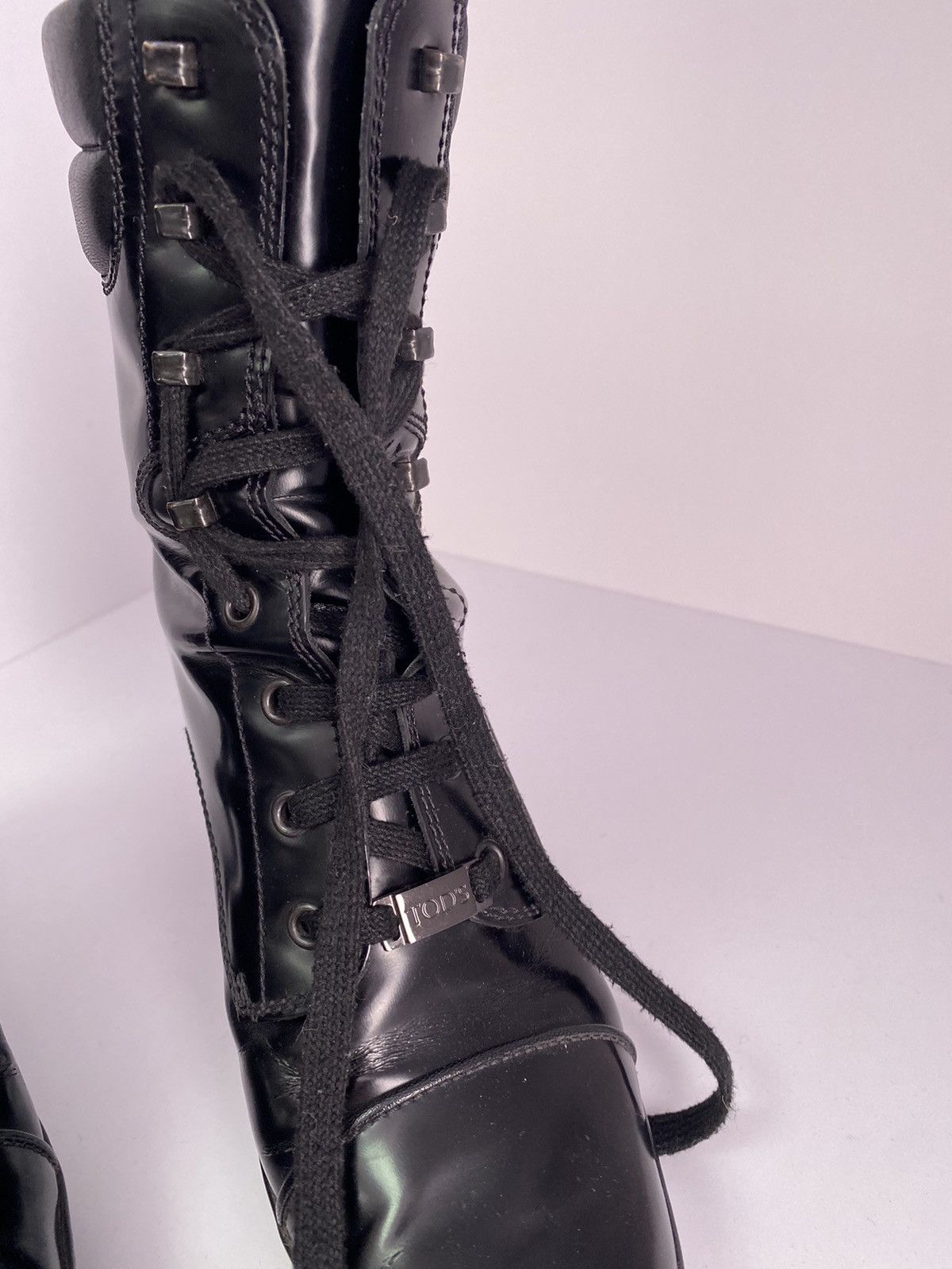 Tod's × Vintage Vintage Tod's Patent Leather Women’s Boots Size US 8.5 / IT 38.5 - 6 Thumbnail