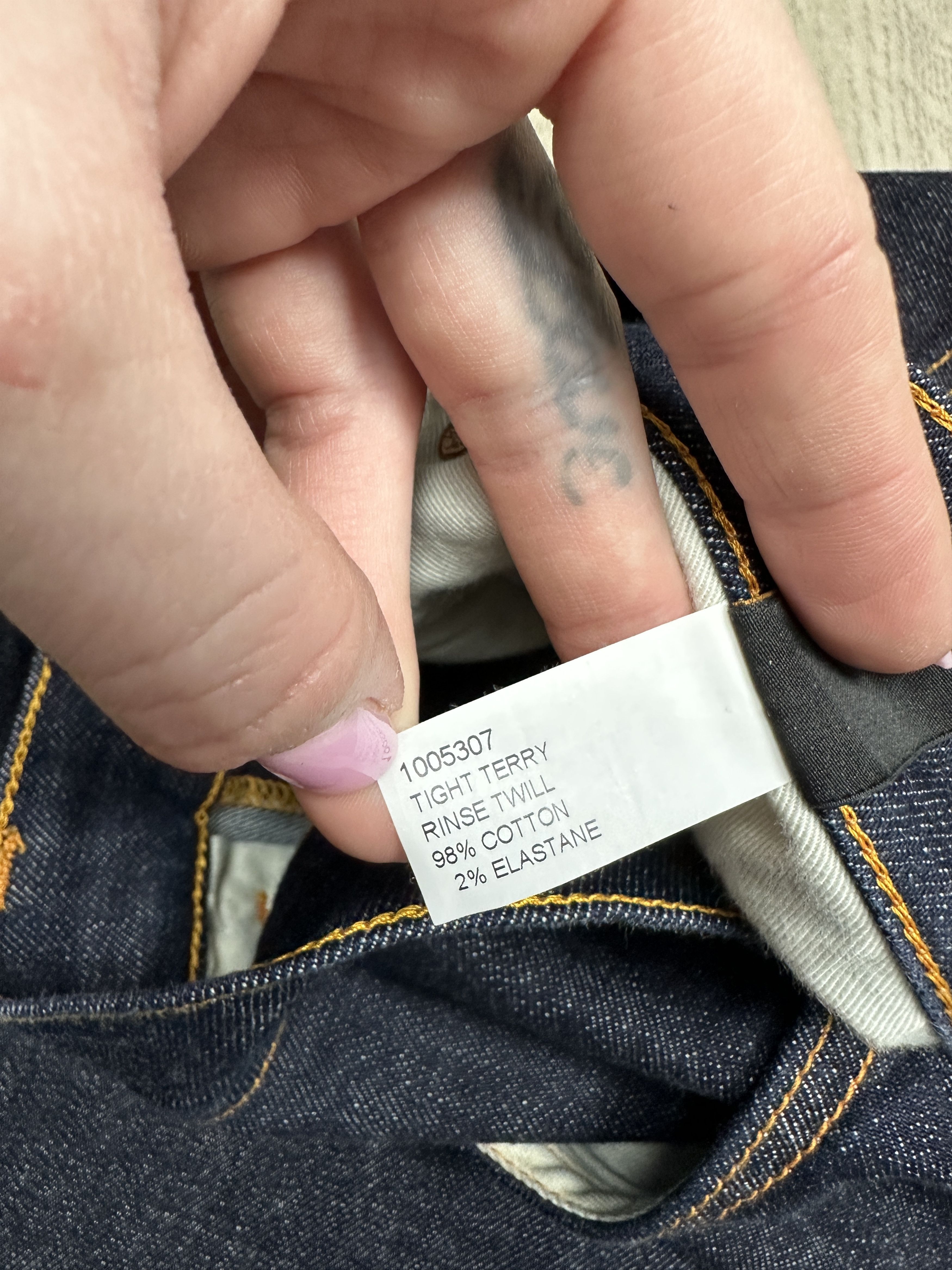 Nudie Jeans Nudie Jeans Vintage Mens Tight Terry Denim Pants Jeans Size US 31 - 9 Thumbnail