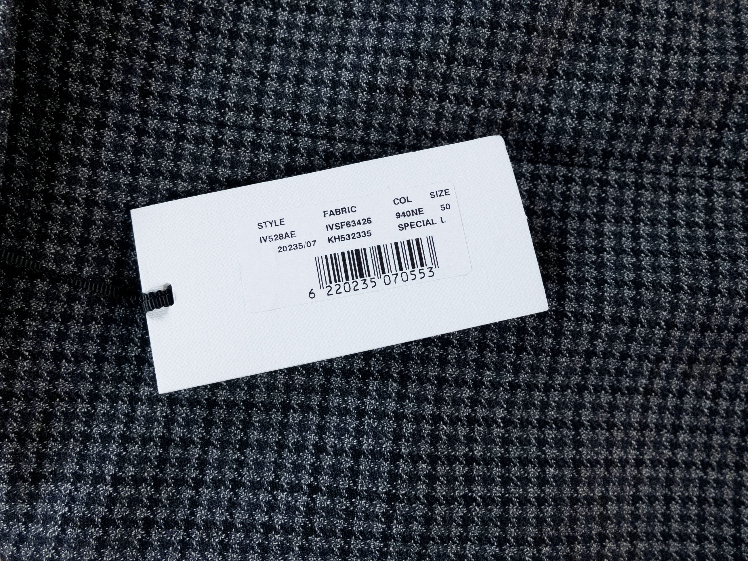 Lardini LARDINI gray houndstooth wool sportcoat jacket 40R Size 40R - 11 Thumbnail
