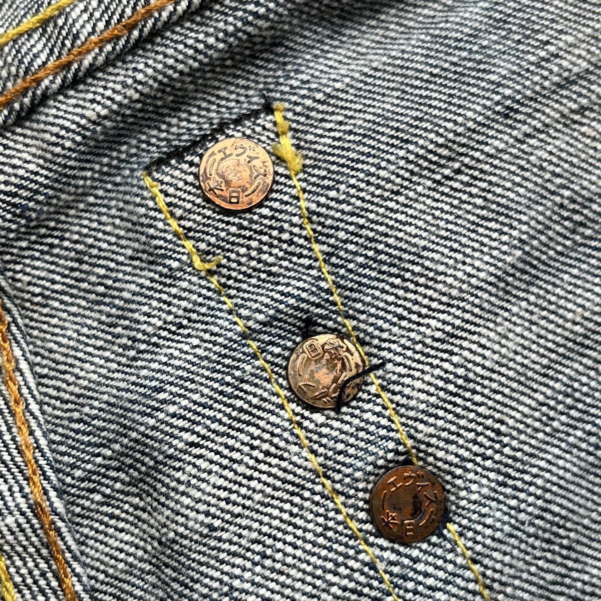 Evisu × Japanese Brand EVISU PARIS DAICOCK SELVEDGE JEANS Size US 32 / EU 48 - 10 Thumbnail