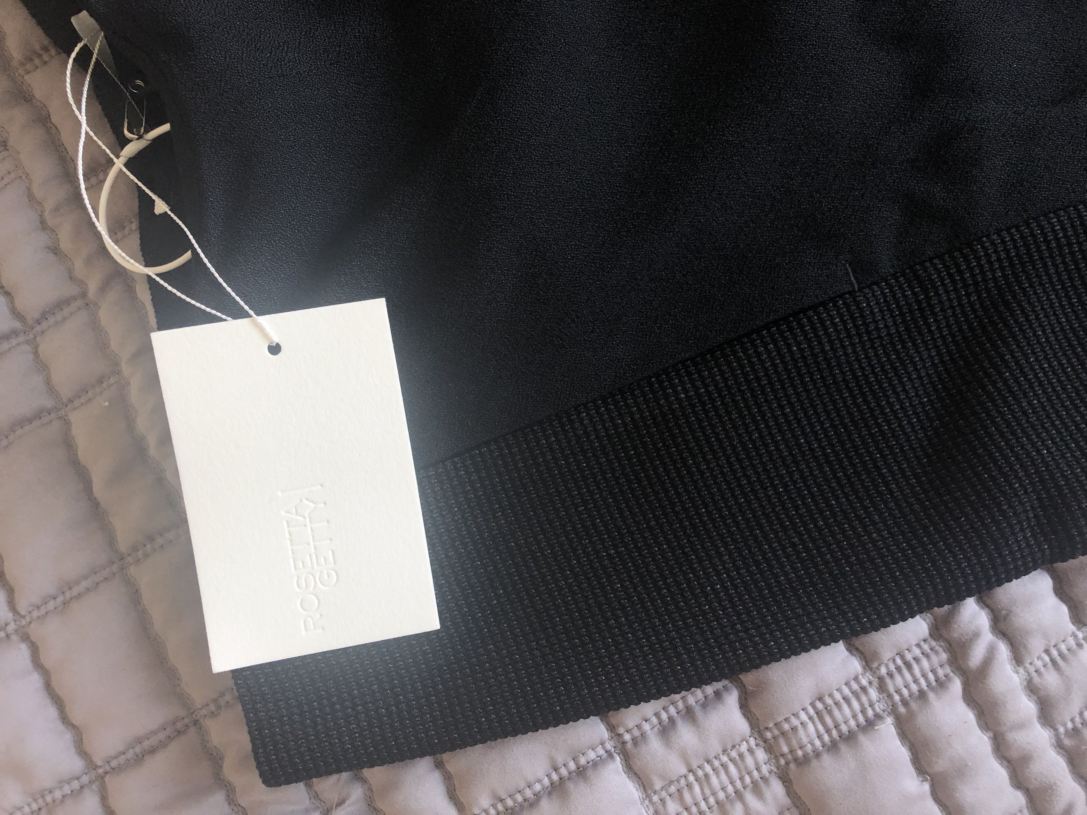 Rosetta Getty Rosetta Getty Women's Black Wide Leg Pant, Size 0 Size 25" / US 0 / IT 36 - 3 Thumbnail