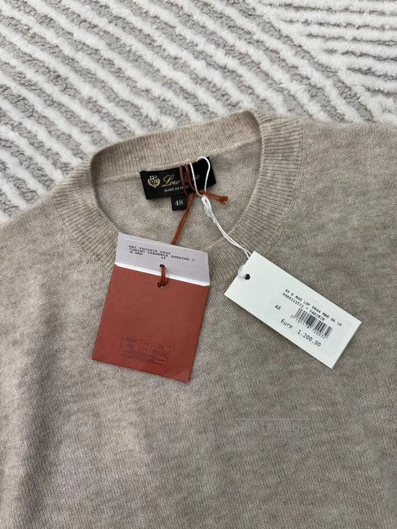 Loro Piana Loro Piana Men's Beige Cashmere Sweater. Size US M / EU 48-50 / 2 - 2 Thumbnail
