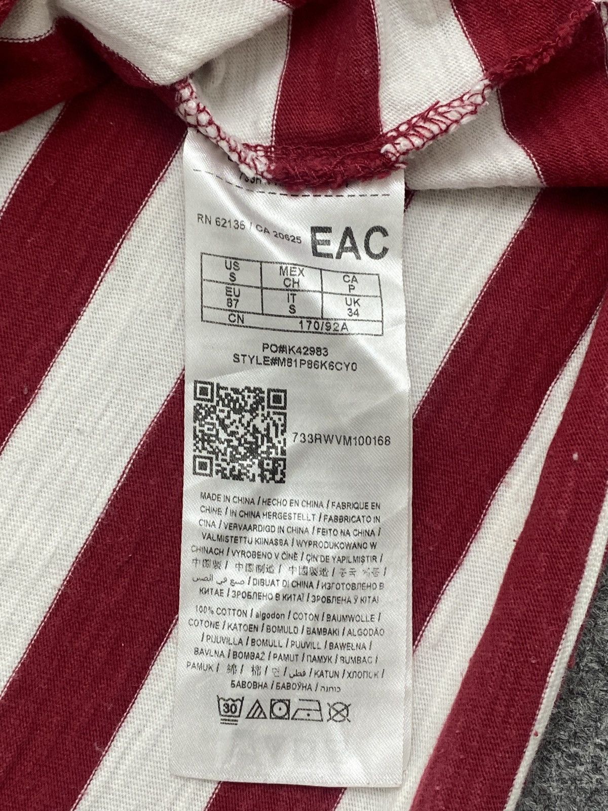 Guess Vintage Guess Center Logo Striped Tee Y2K T0022 Size US S / EU 44-46 / 1 - 6 Thumbnail