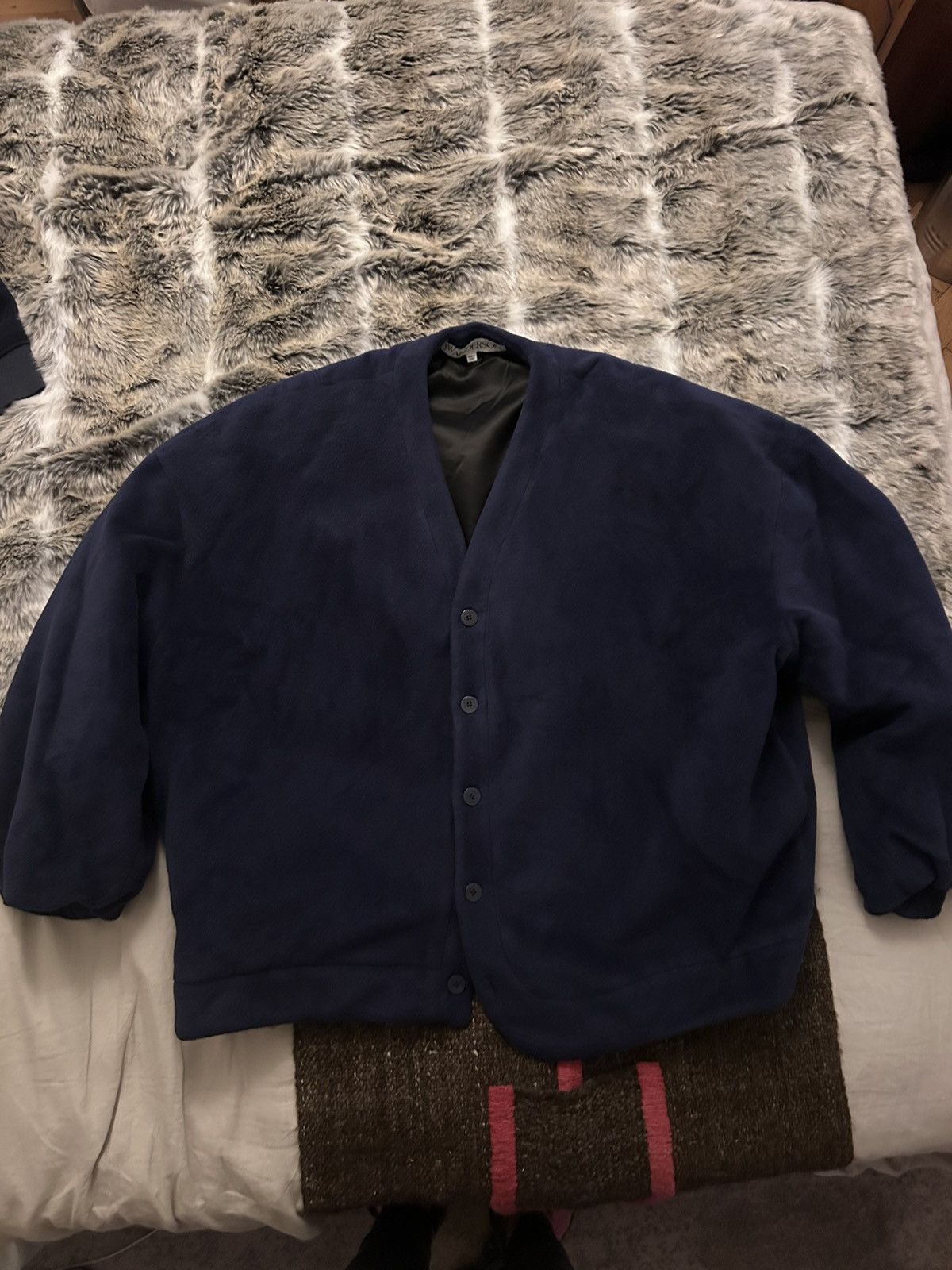 JW Anderson JW Anderson Padded Fleece Cardigan Size US XL / EU 56 / 4 - 2 Thumbnail