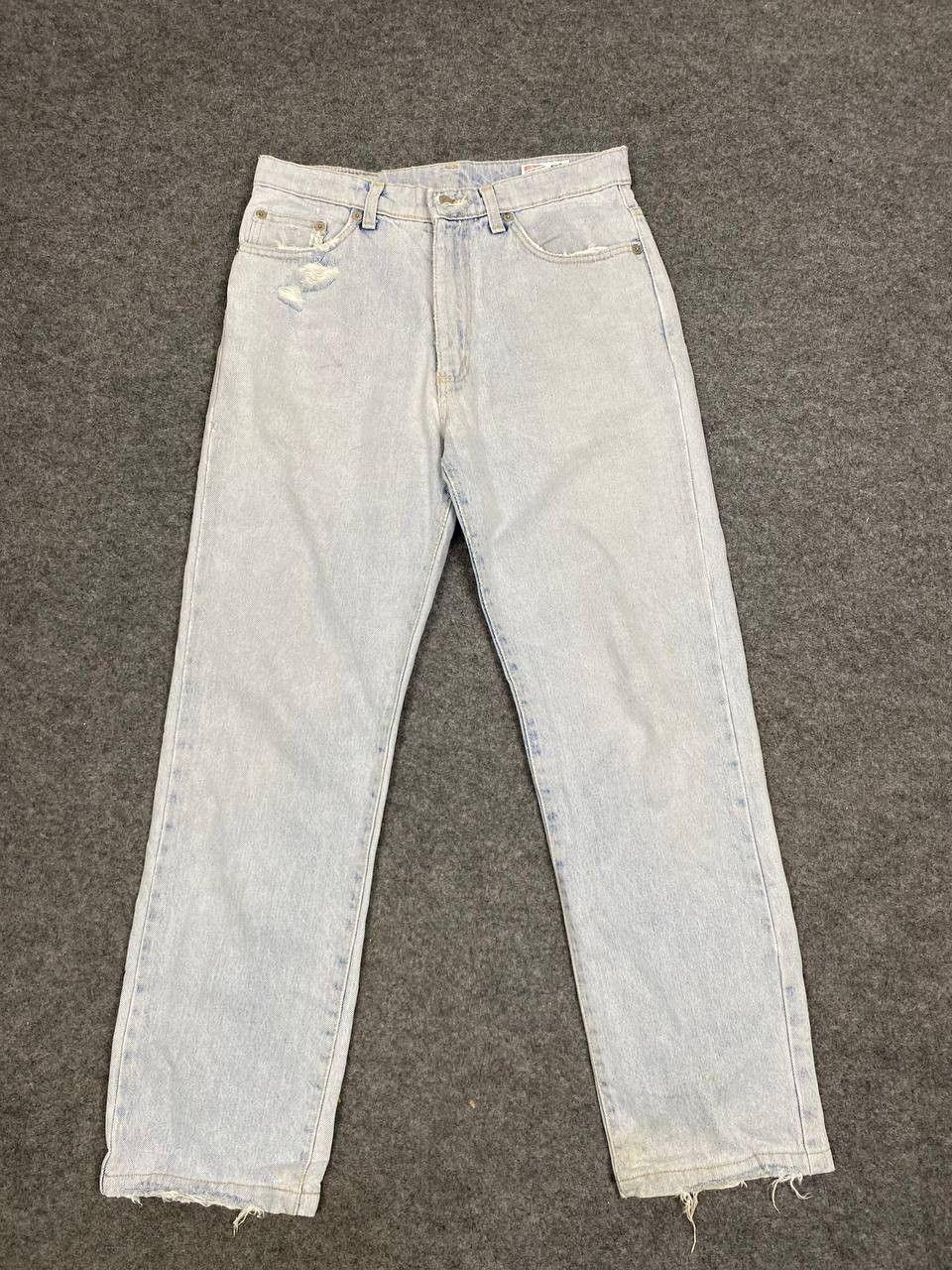 Vintage vintage wrangler lightwash distressed denim Size US 30 / EU 46 - 7 Thumbnail