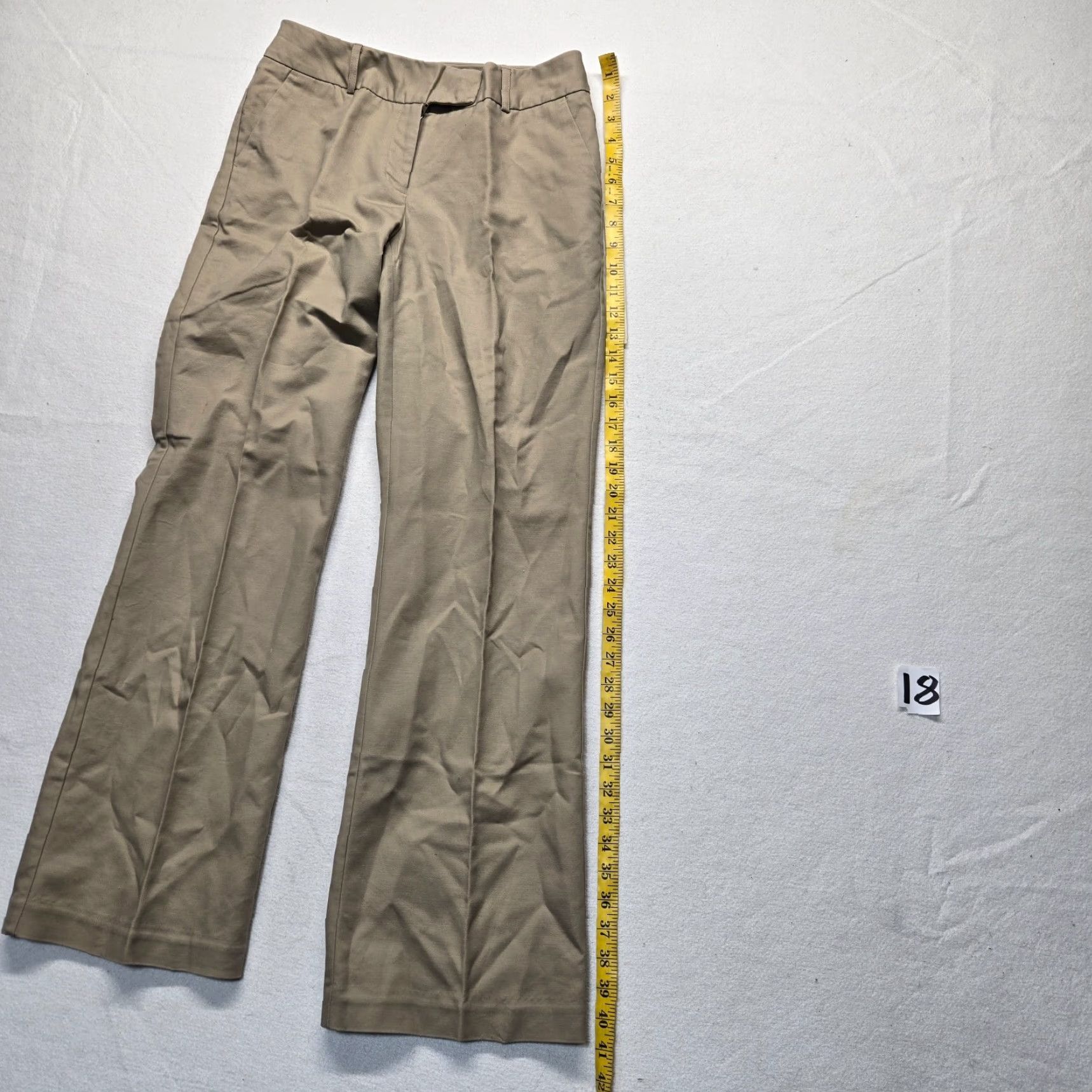 Worthington Worthington Modern Pants Tan Beige Womens Size 4 Dress Slacks Everyday Pockets Regular Front Flat Front Size 27" / US 4 / IT 40 - 7 Thumbnail