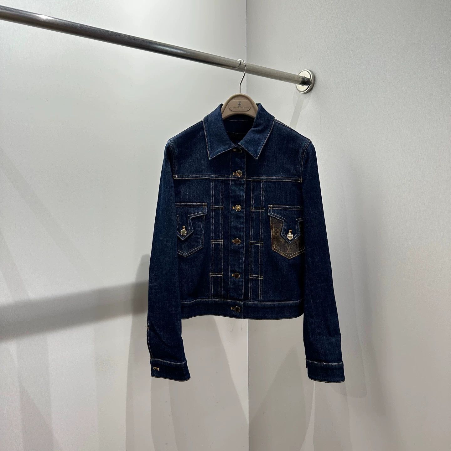 Louis Vuitton LV Monogram colorblock pocket denim jacket 36 Size XS / US 0-2 / IT 36-38 - 1 Thumbnail