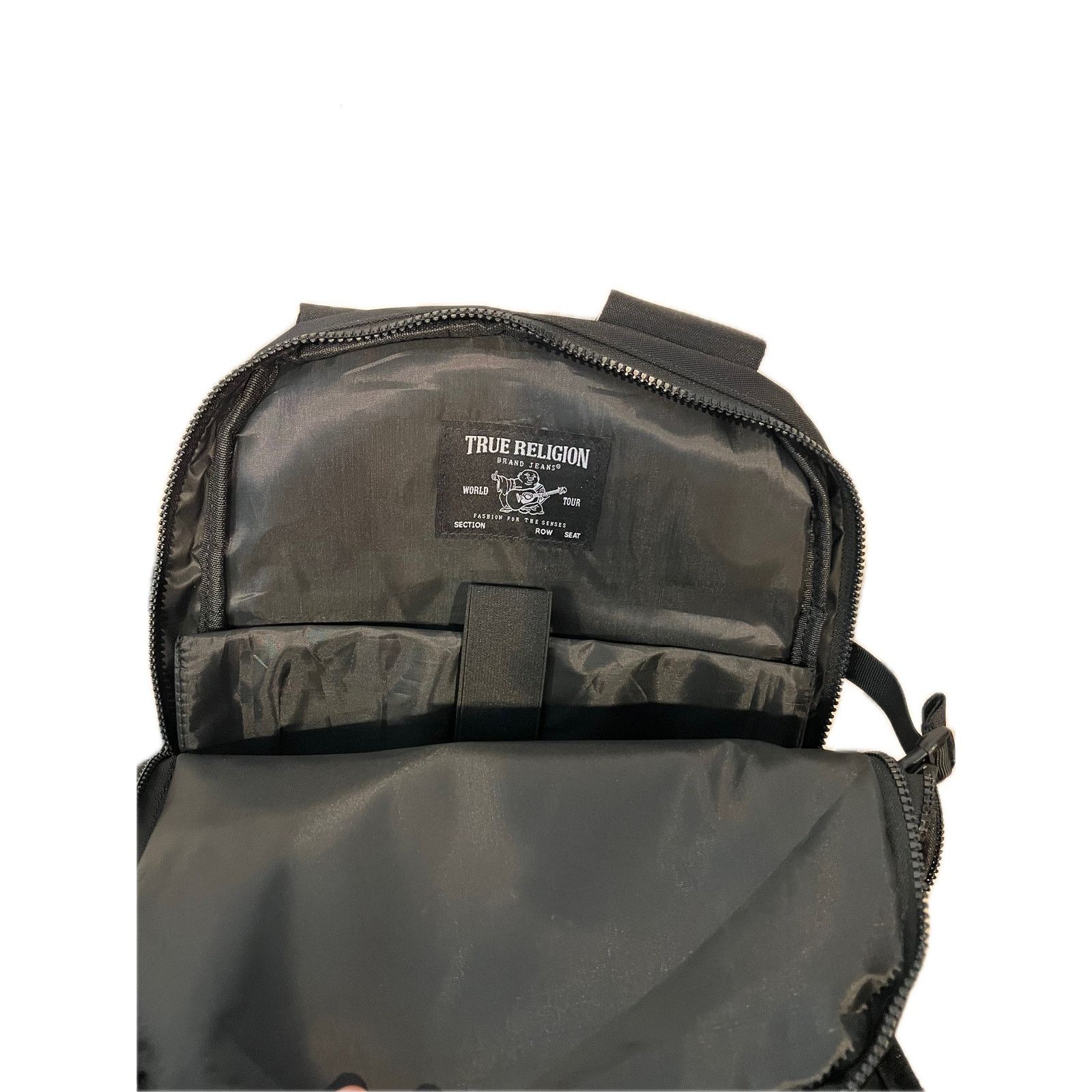True Religion True Religion World Tour Black Poly Canvas Backpack Size 28 - 5 Thumbnail