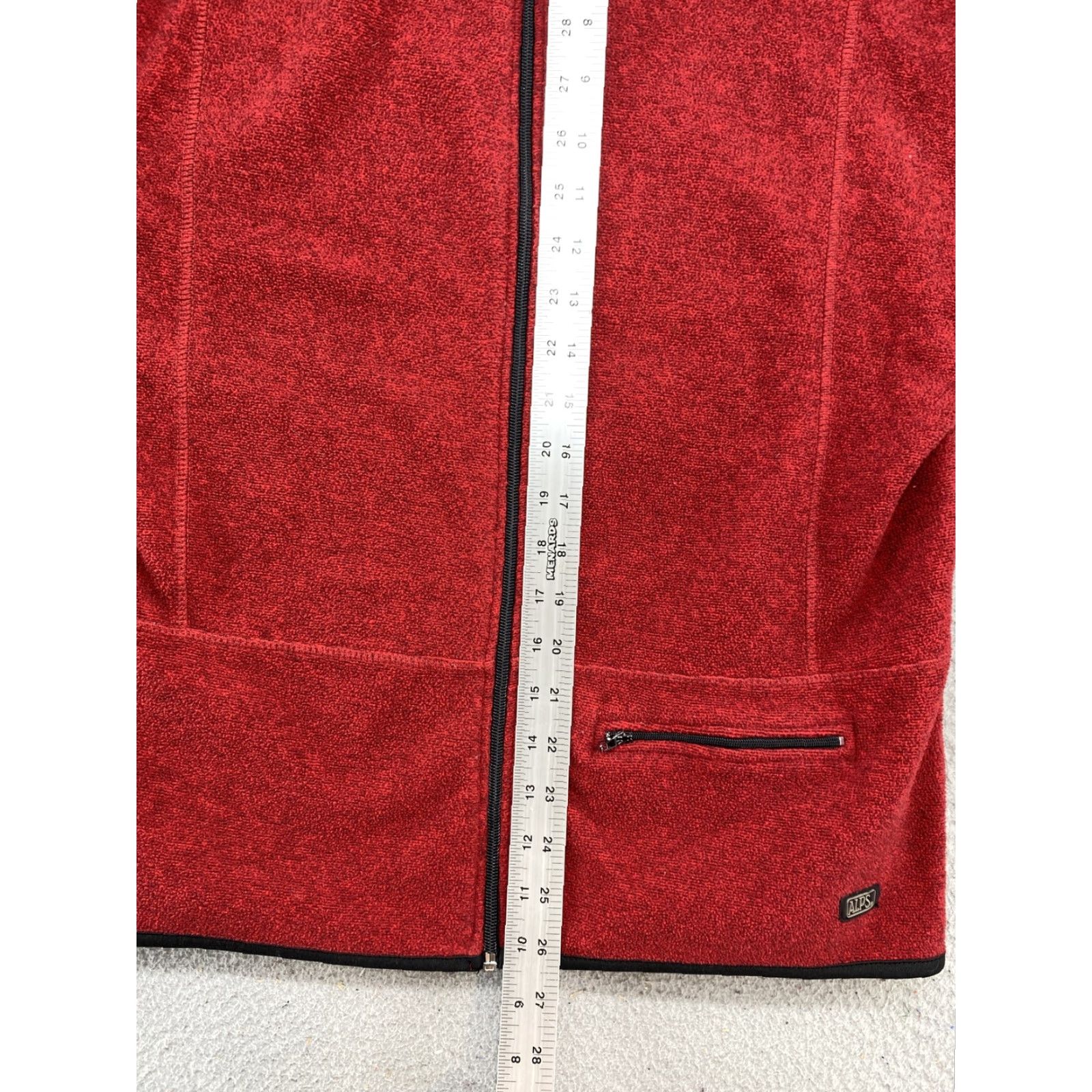Vintage VINTAGE Alps Women’s Red Fleece Full Zip Jacket XL Size Outdoor 90s Pockets Collared Size XL / US 12-14 / IT 48-50 - 7 Thumbnail