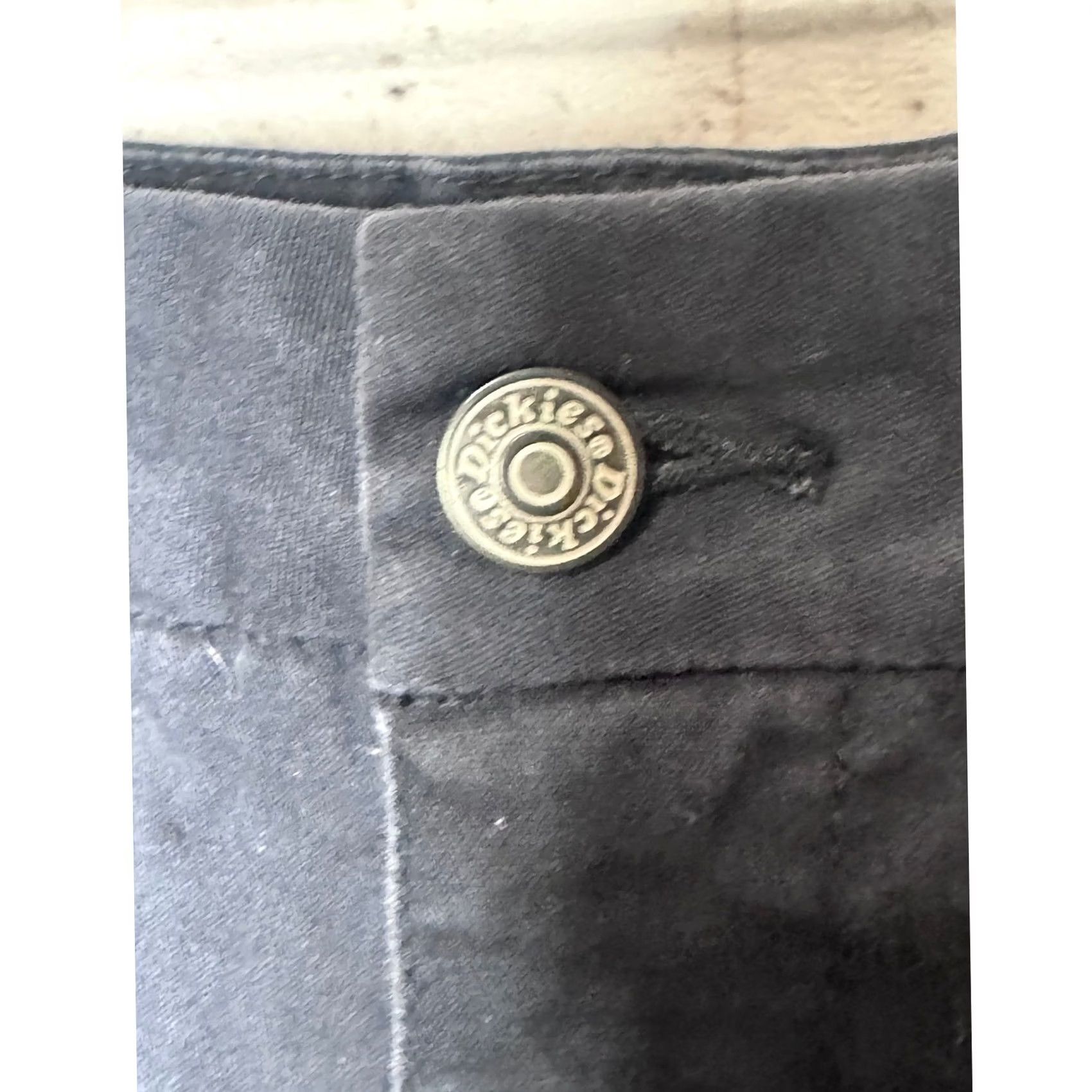 Dickies Dickies Women Navy Blue Flat Front Straight Leg Pants Size 3 Size 29" - 3 Thumbnail