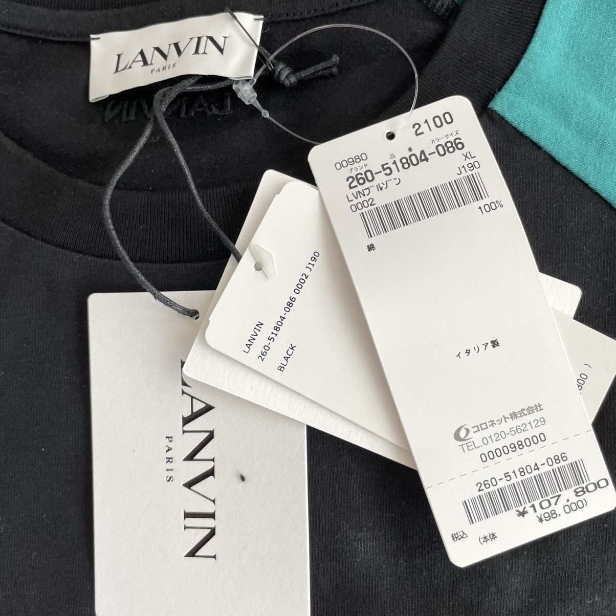Lanvin LANVIN Logo Long Sleeve T-Shirt Black XL Size US XL / EU 56 / 4 - 7 Thumbnail