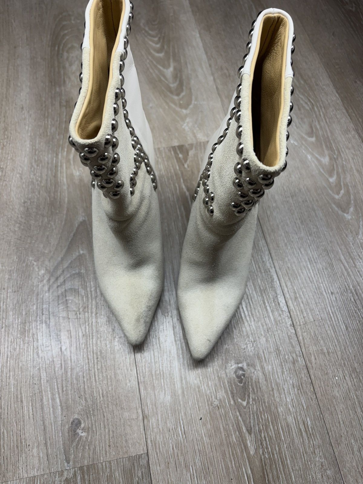 Isabel Marant White Isabel Marant Layo Studded Heel boots Size US 6 / IT 36 - 4 Thumbnail