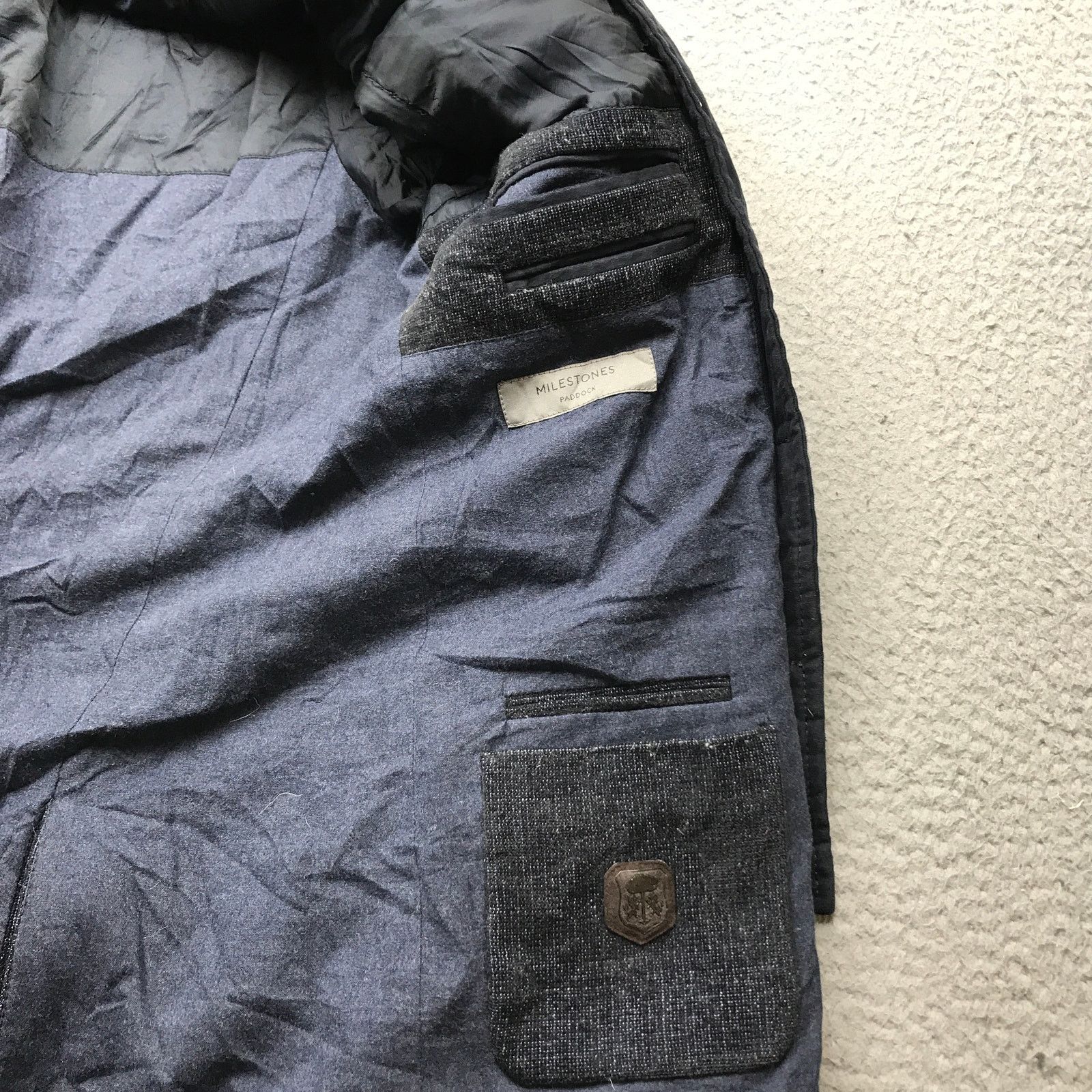 Corneliani Corneliani Lined Wool Blazer Coat Jacket 52 Long Sleeve Navy Size US L / EU 52-54 / 3 - 14 Thumbnail