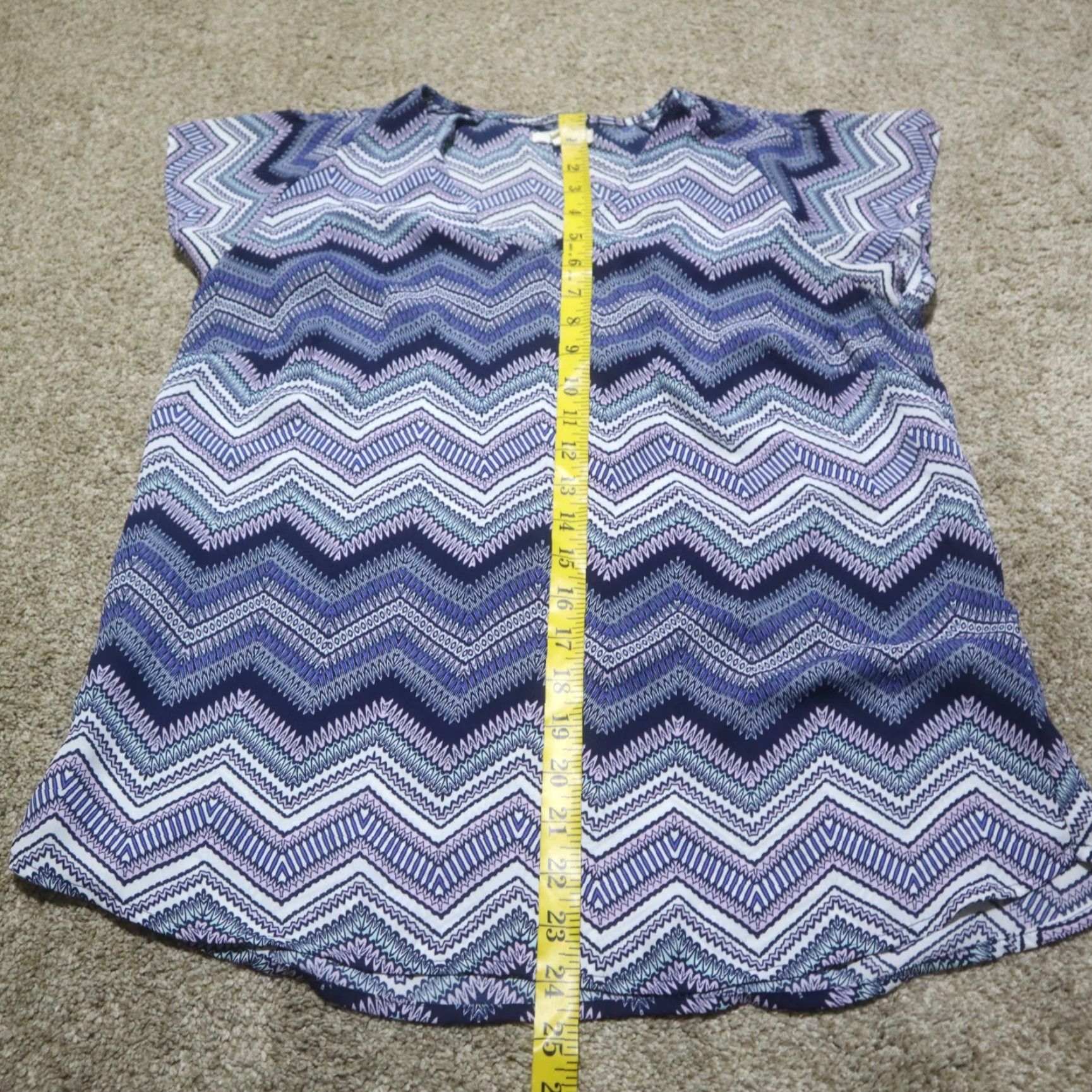 Vintage Maurices Shirt Blue Short Sleeve Lightweight Adult Women M Medium Size M / US 6-8 / IT 42-44 - 4 Thumbnail