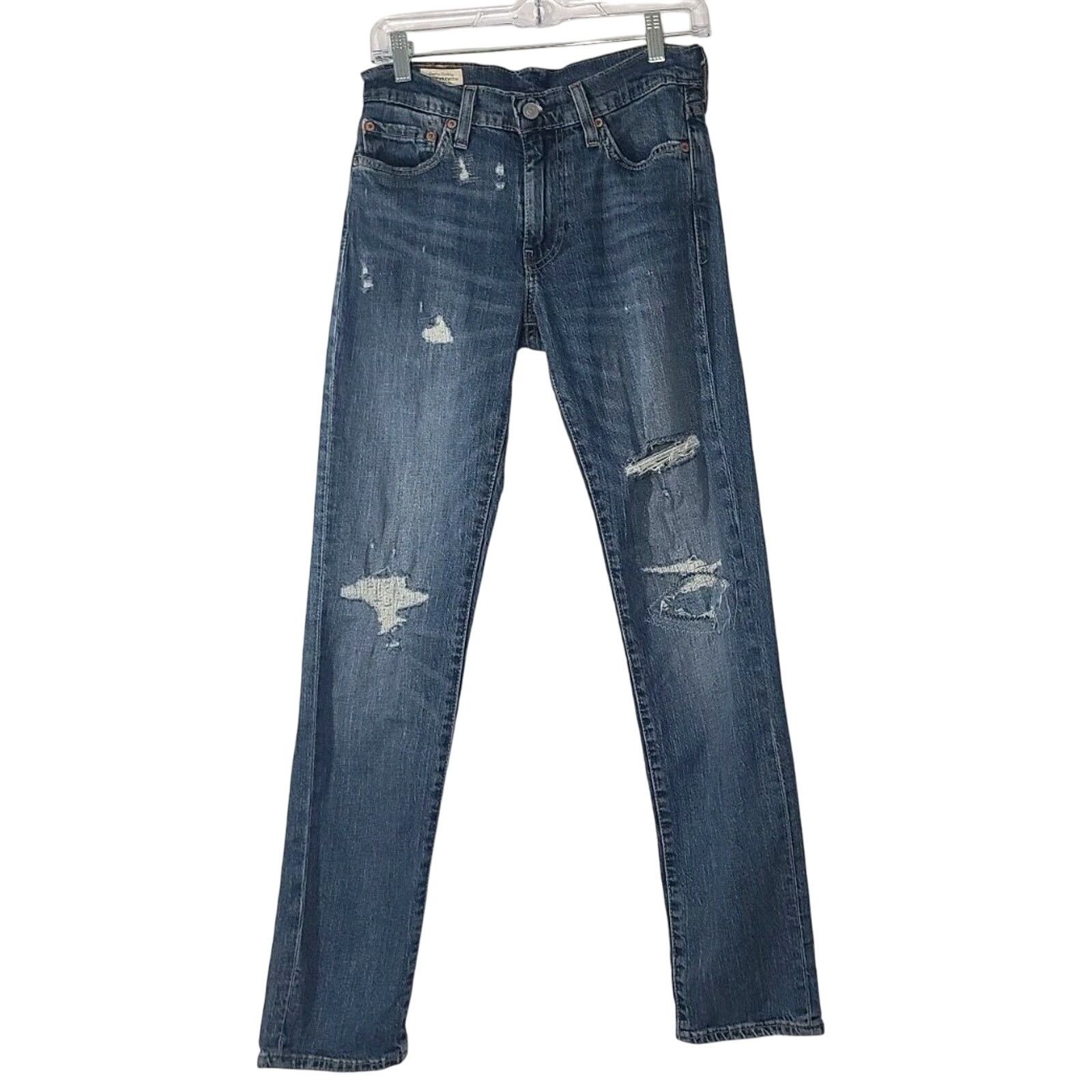 Levi's Levi's Premium 511 Womens Big E Destroyed Jeans 28 X 31 Size 28" / US 6 / IT 42 - 1 Thumbnail